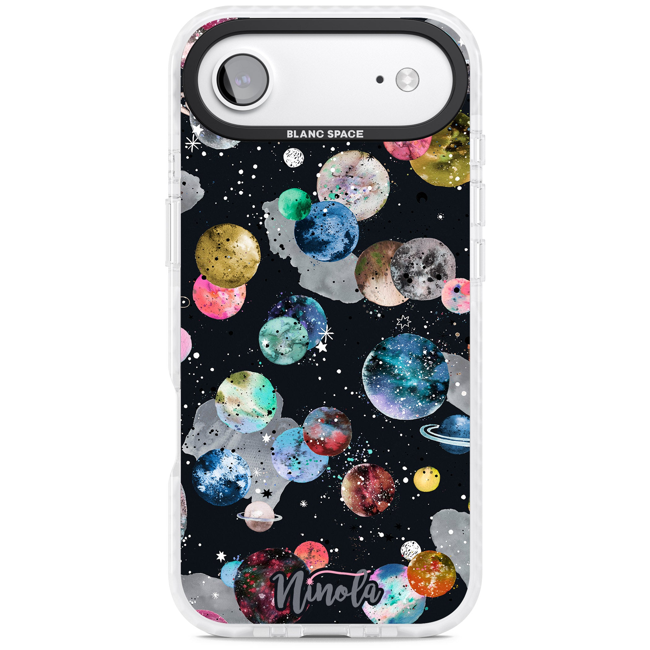 Cosmic Galaxy iPhone 17 Air Impact Pro Clear Phone Case