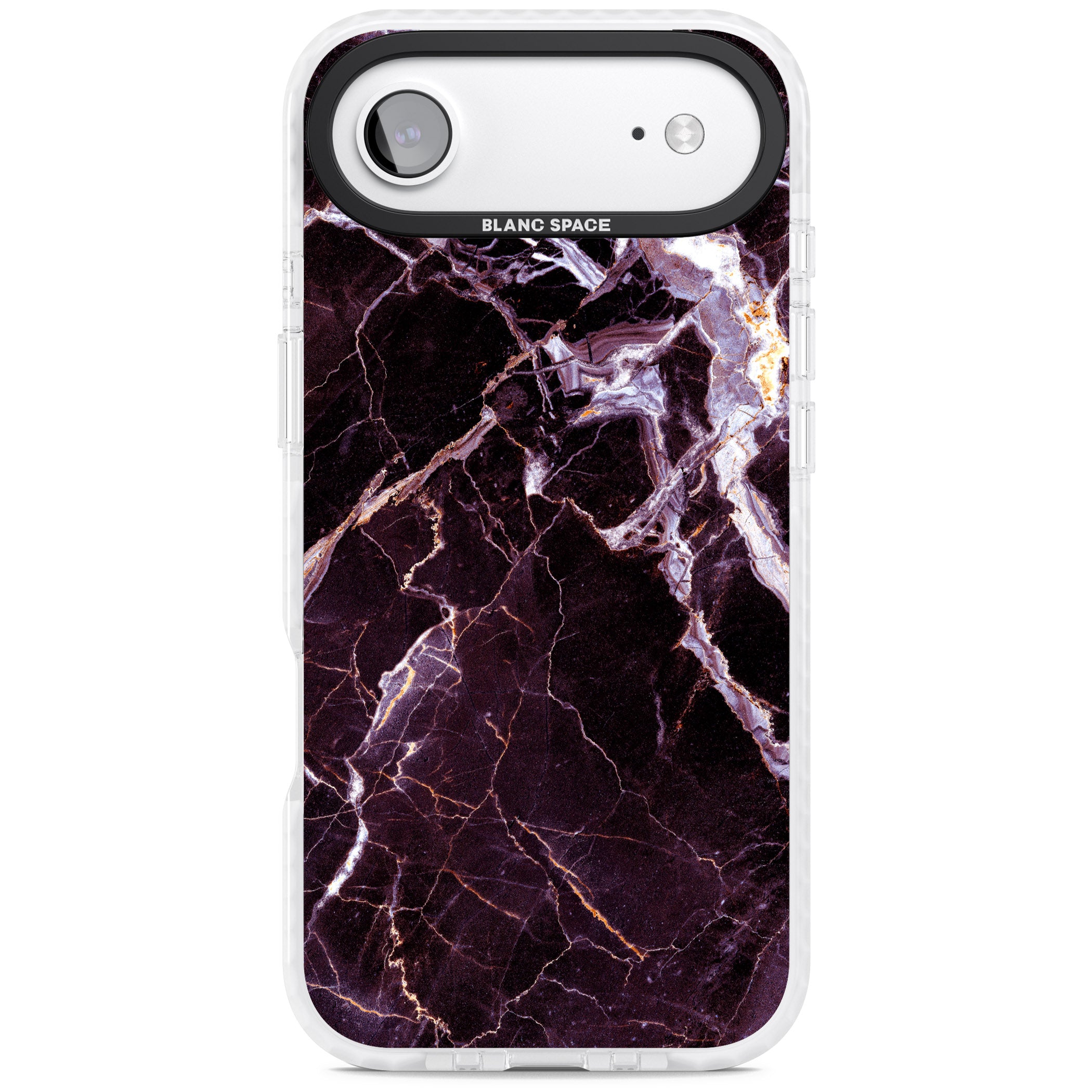 Violet Shatter Marble iPhone 17 Air Impact Pro Clear Phone Case