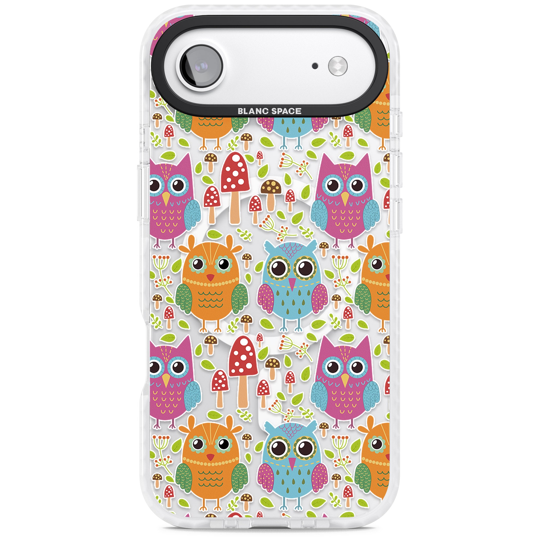 Forrest Owl Clear Pattern iPhone 17 Air Impact Pro Clear Phone Case