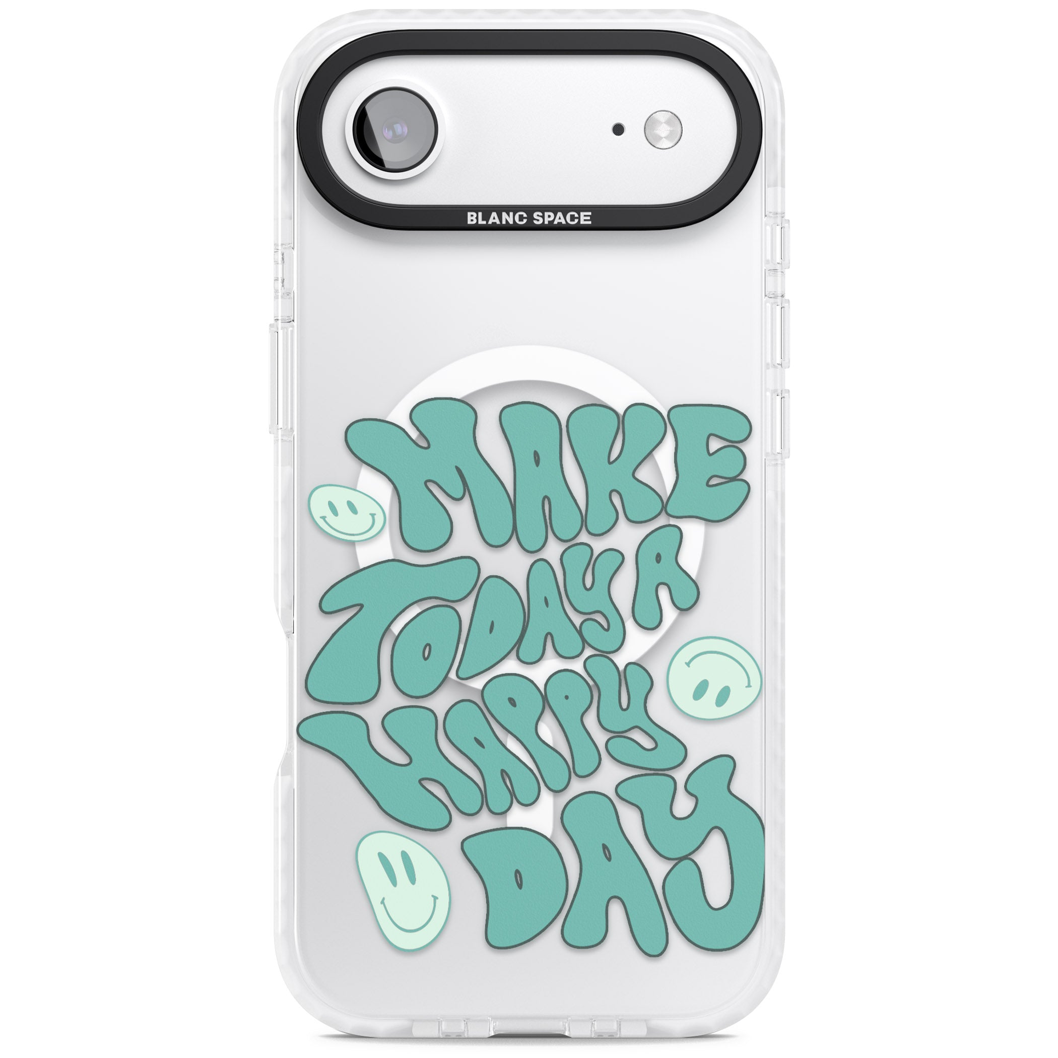 Make Today A Happy Day iPhone 17 Air Impact Pro Clear Phone Case