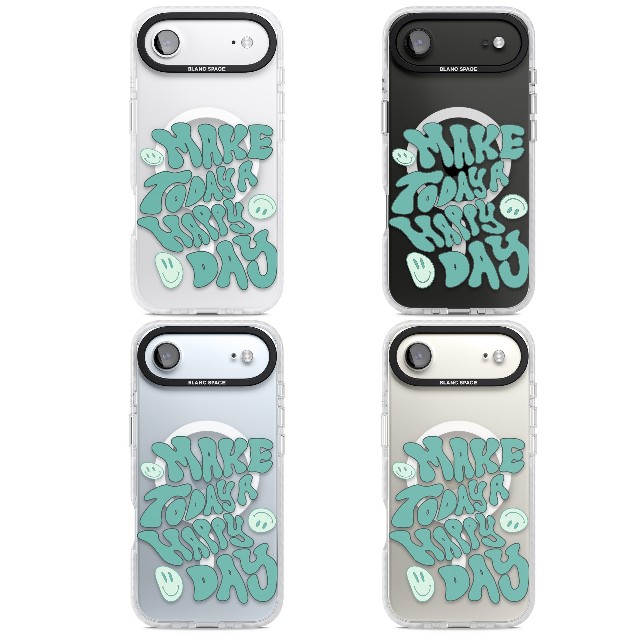 Make Today A Happy Day iPhone 17 Air Impact Pro Clear Phone Case APT Impact Protection