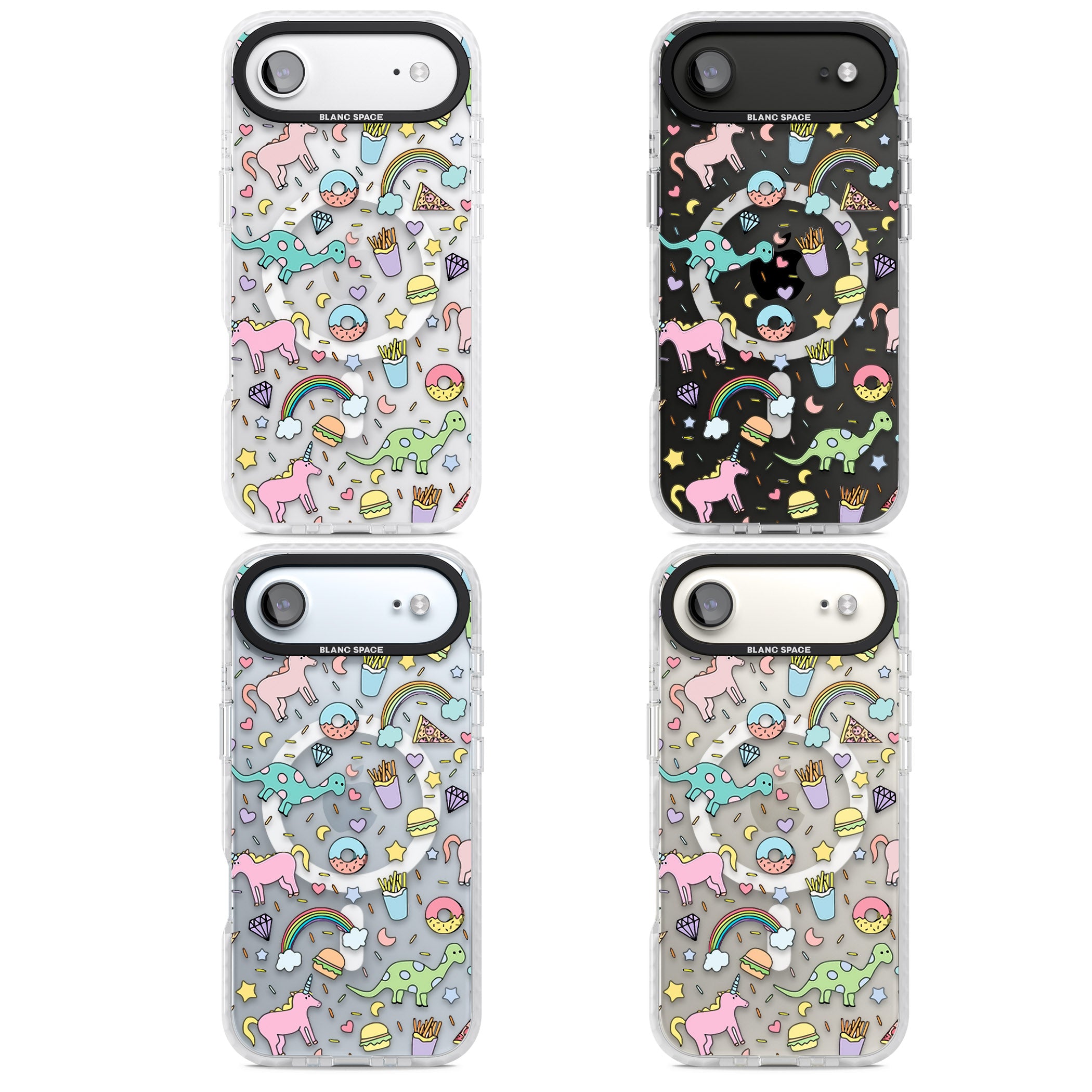 Cute Pattern iPhone 17 Air Impact Pro Clear Phone Case APT Impact Protection
