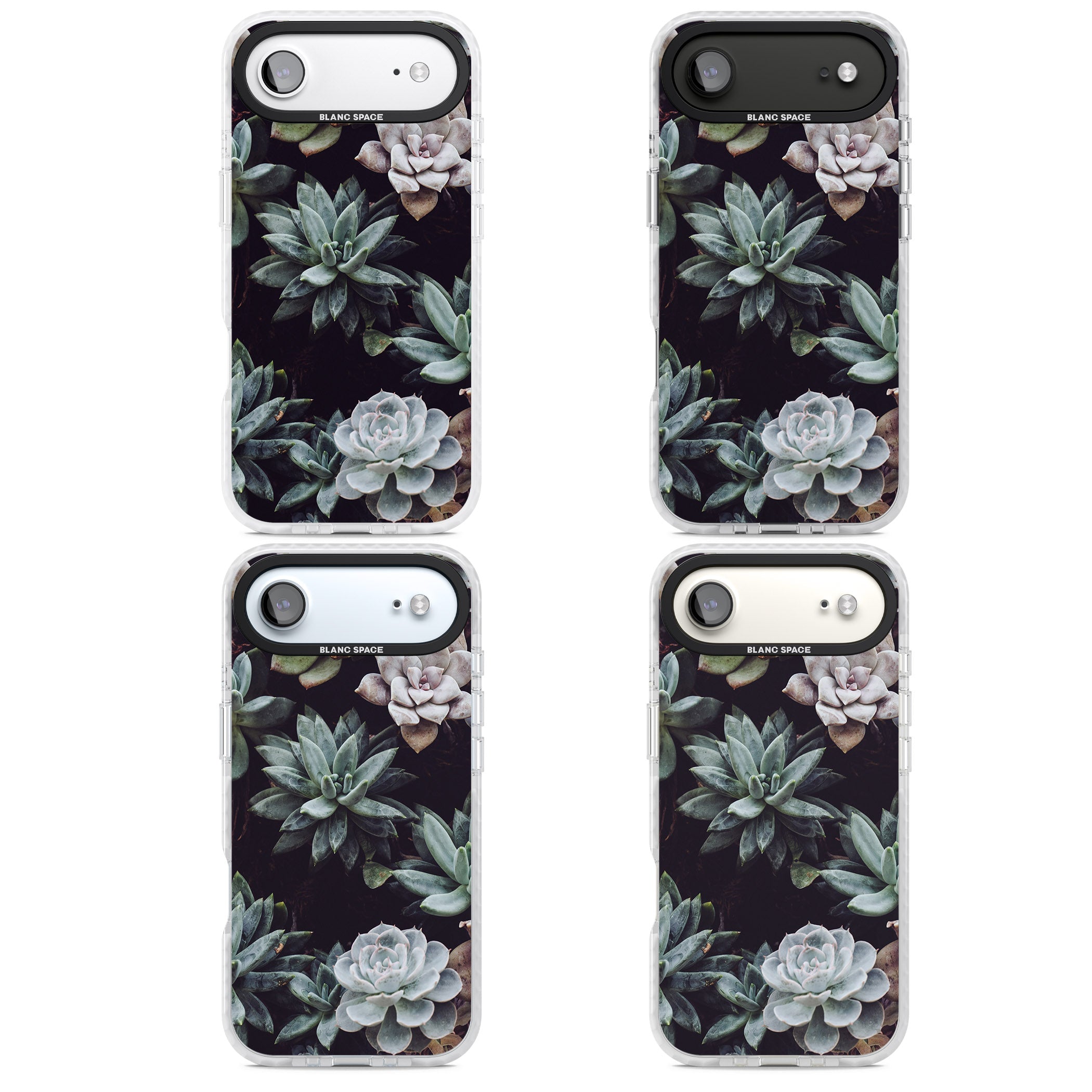 Succulent Bloom Mixed iPhone 17 Air Impact Pro Clear Phone Case APT Impact Protection