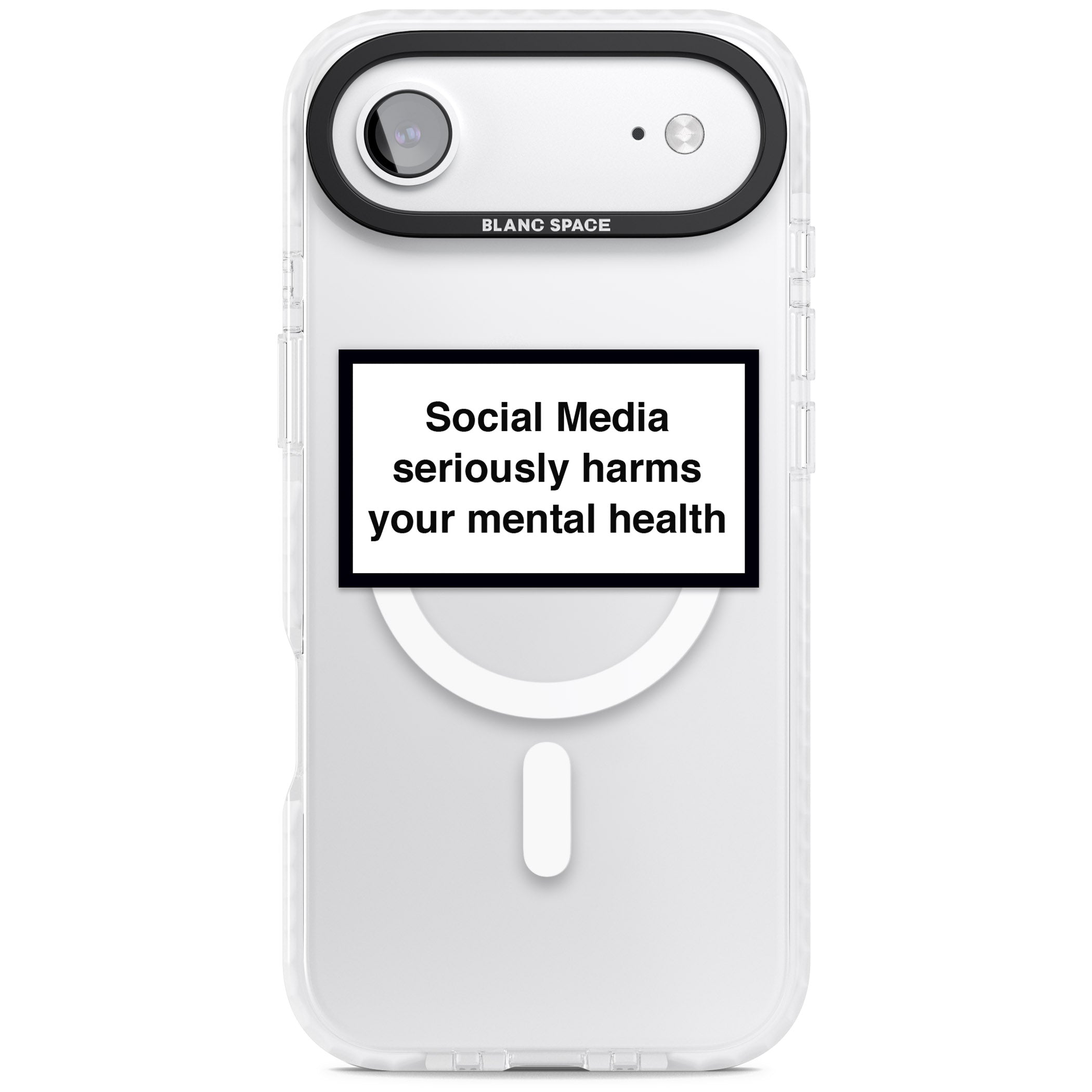 Social Media Quote iPhone 17 Air Impact Pro Clear Phone Case