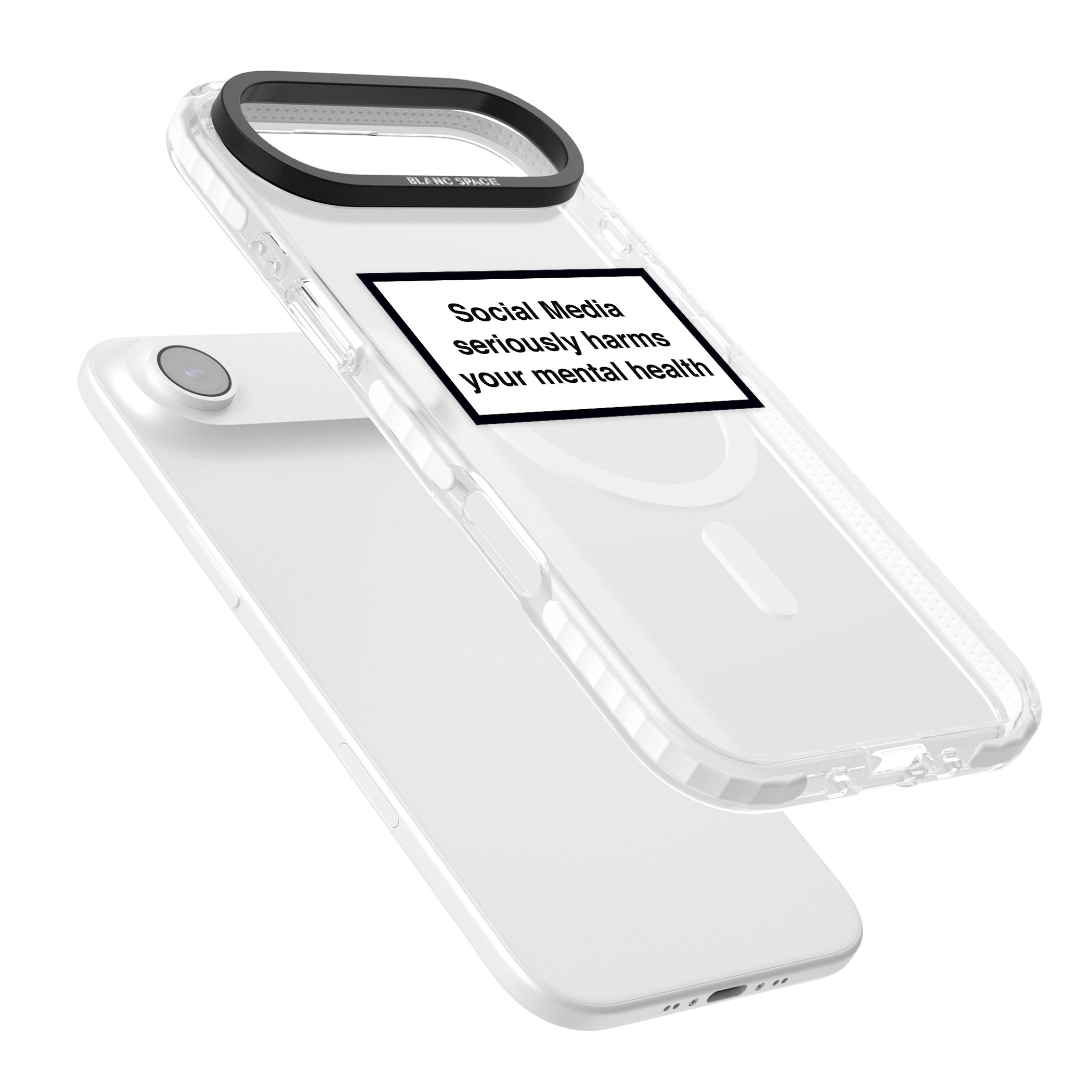 Social Media Quote iPhone 17 Air Impact Pro Clear Phone Case Colours