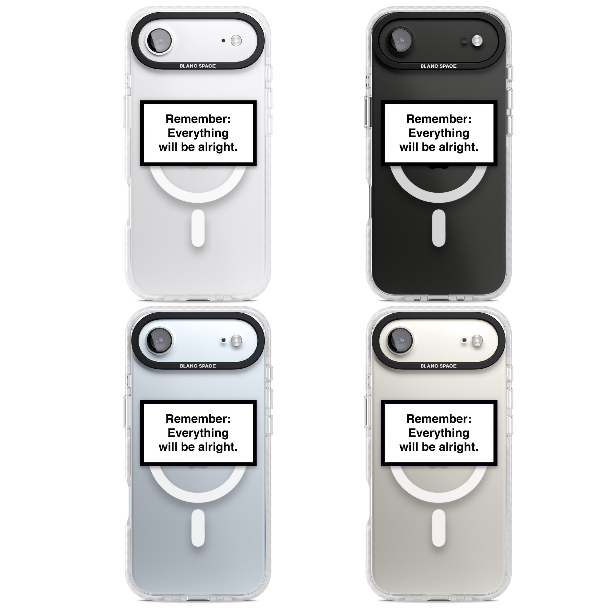 Everything Will Be Alright iPhone 17 Air Impact Pro Clear Phone Case APT Impact Protection