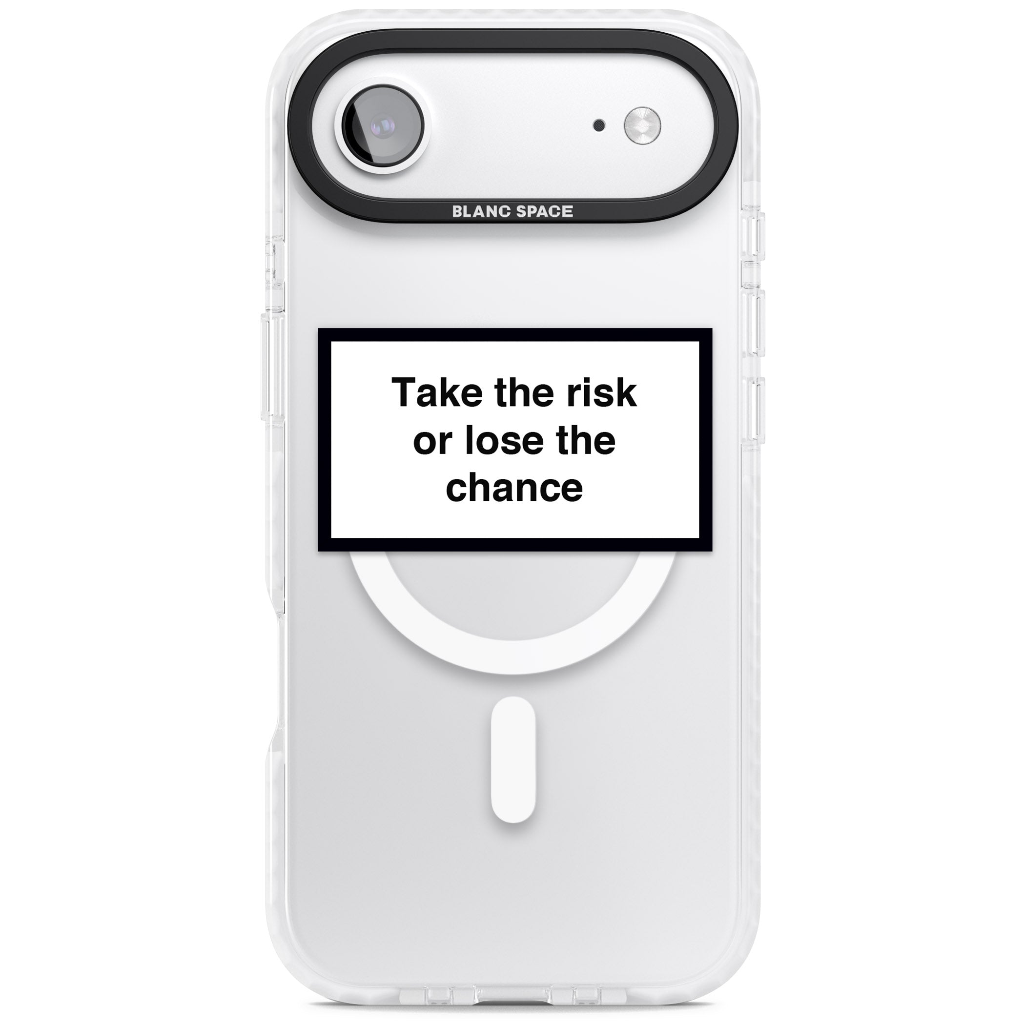 Take The Risk Or Lose The Chance iPhone 17 Air Impact Pro Clear Phone Case