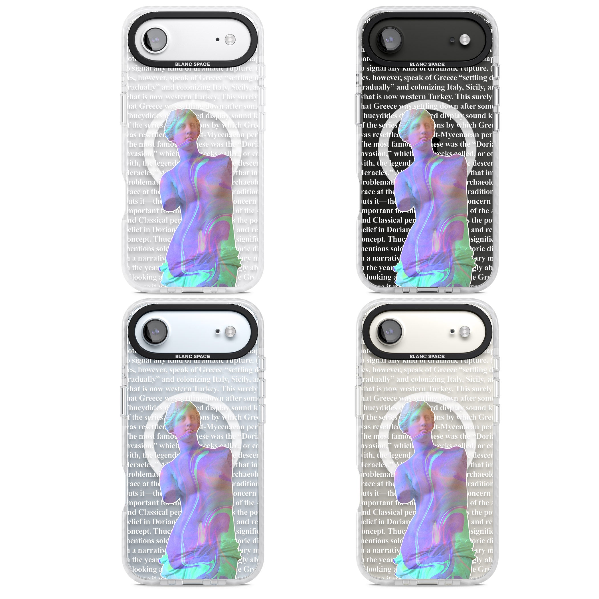 Iridescent De Milo iPhone 17 Air Impact Pro Clear Phone Case APT Impact Protection