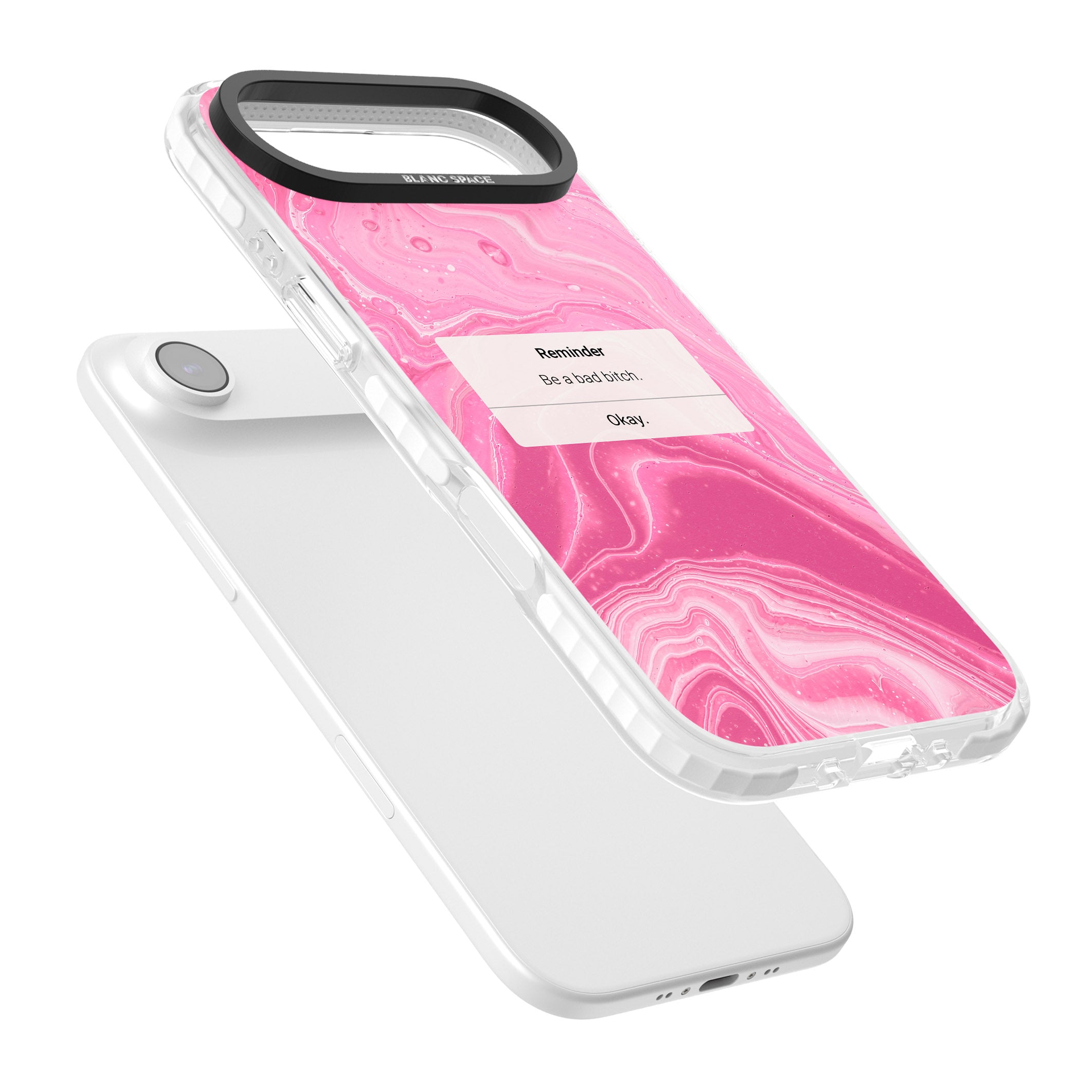Bad Bitch Reminder iPhone 17 Air Impact Pro Clear Phone Case Colours
