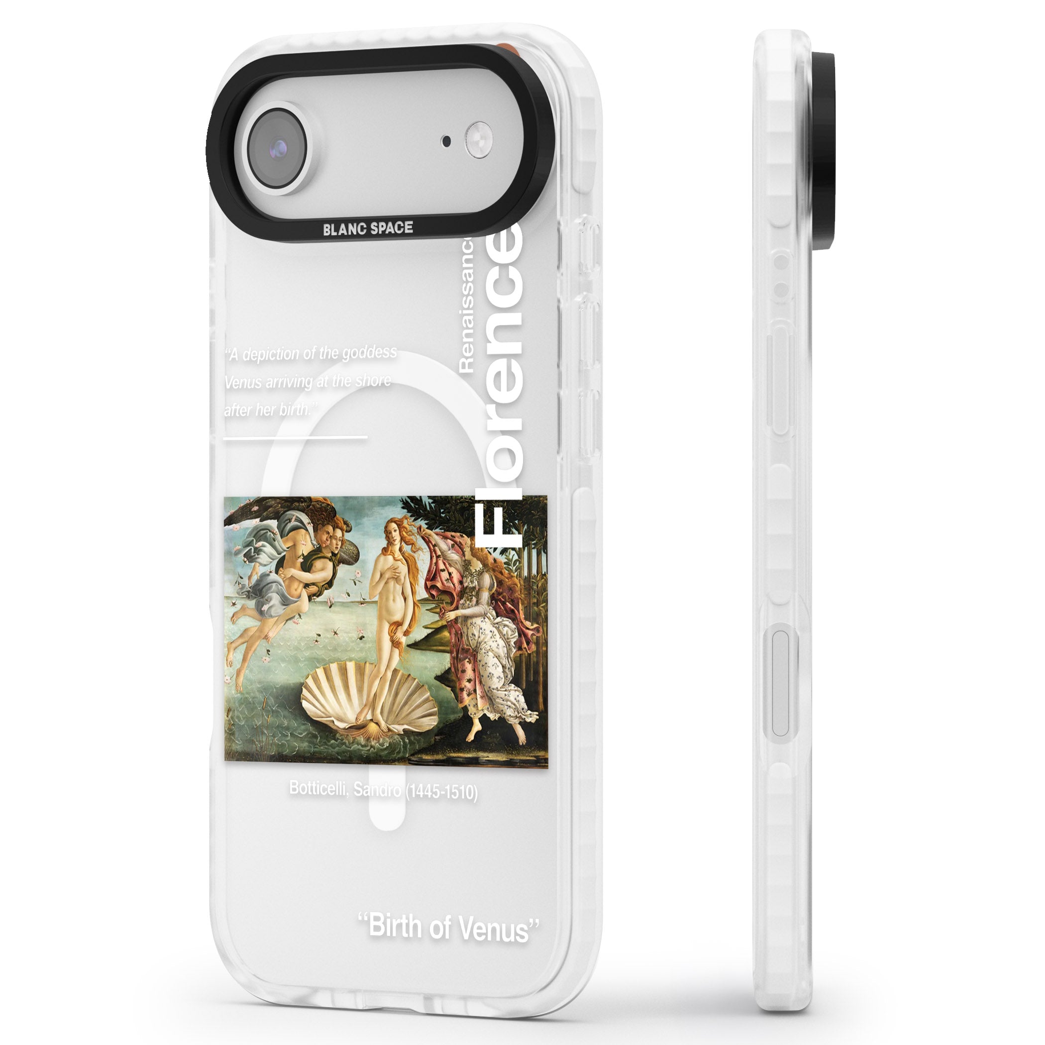 Birth Of Venus iPhone 17 Air Impact Pro Clear Phone Case Side Profile