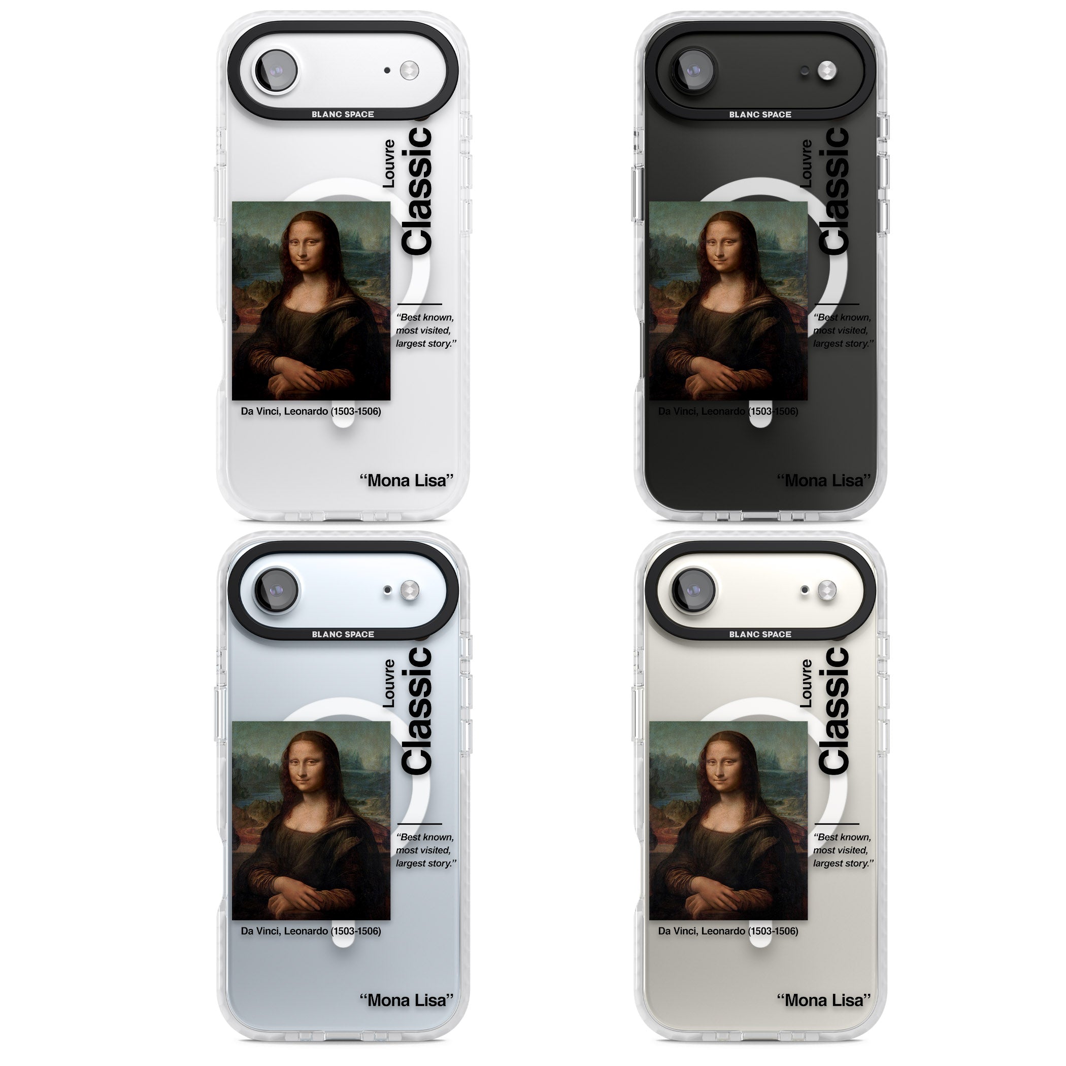 Mona Lisa Leonardo Da Vinci iPhone 17 Air Impact Pro Clear Phone Case APT Impact Protection