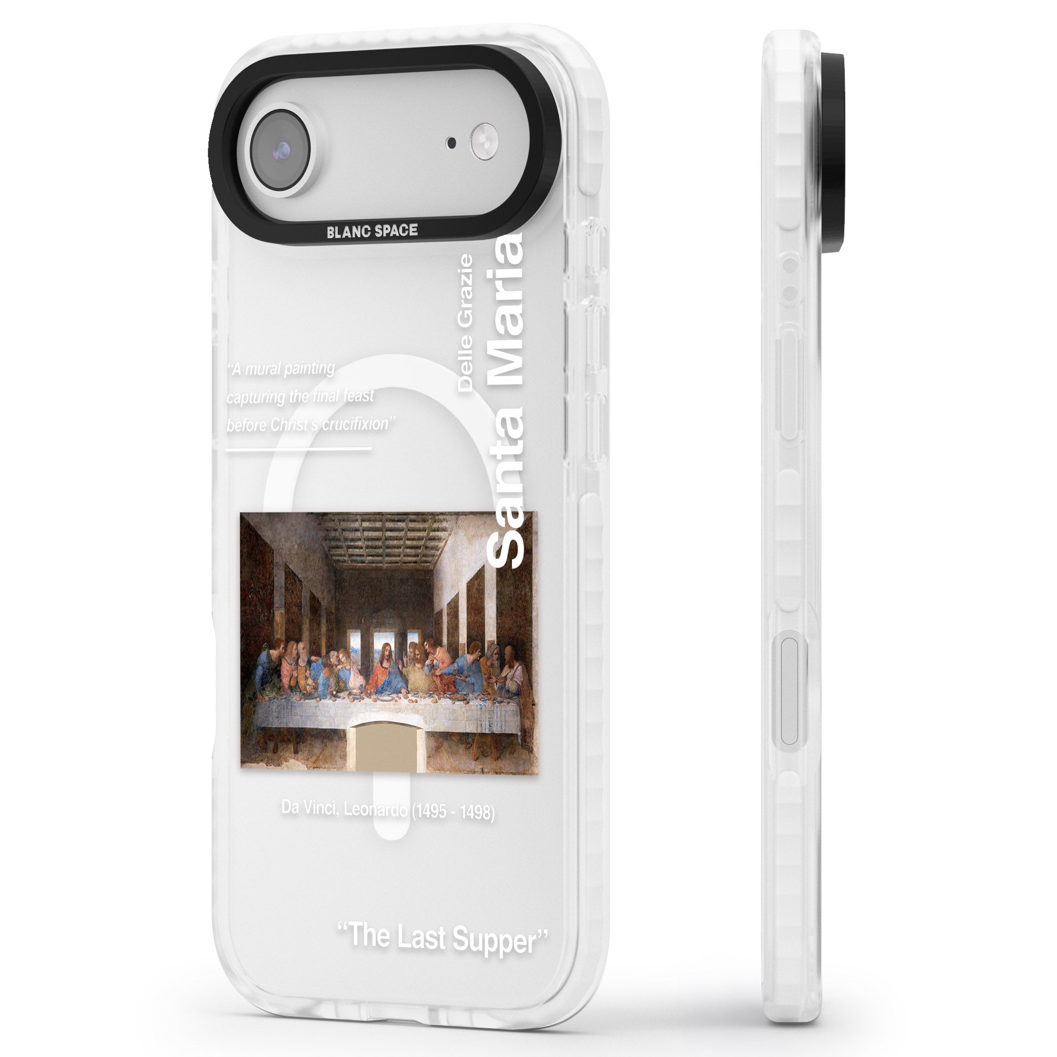 The Last Supper iPhone 17 Air Impact Pro Clear Phone Case Side Profile