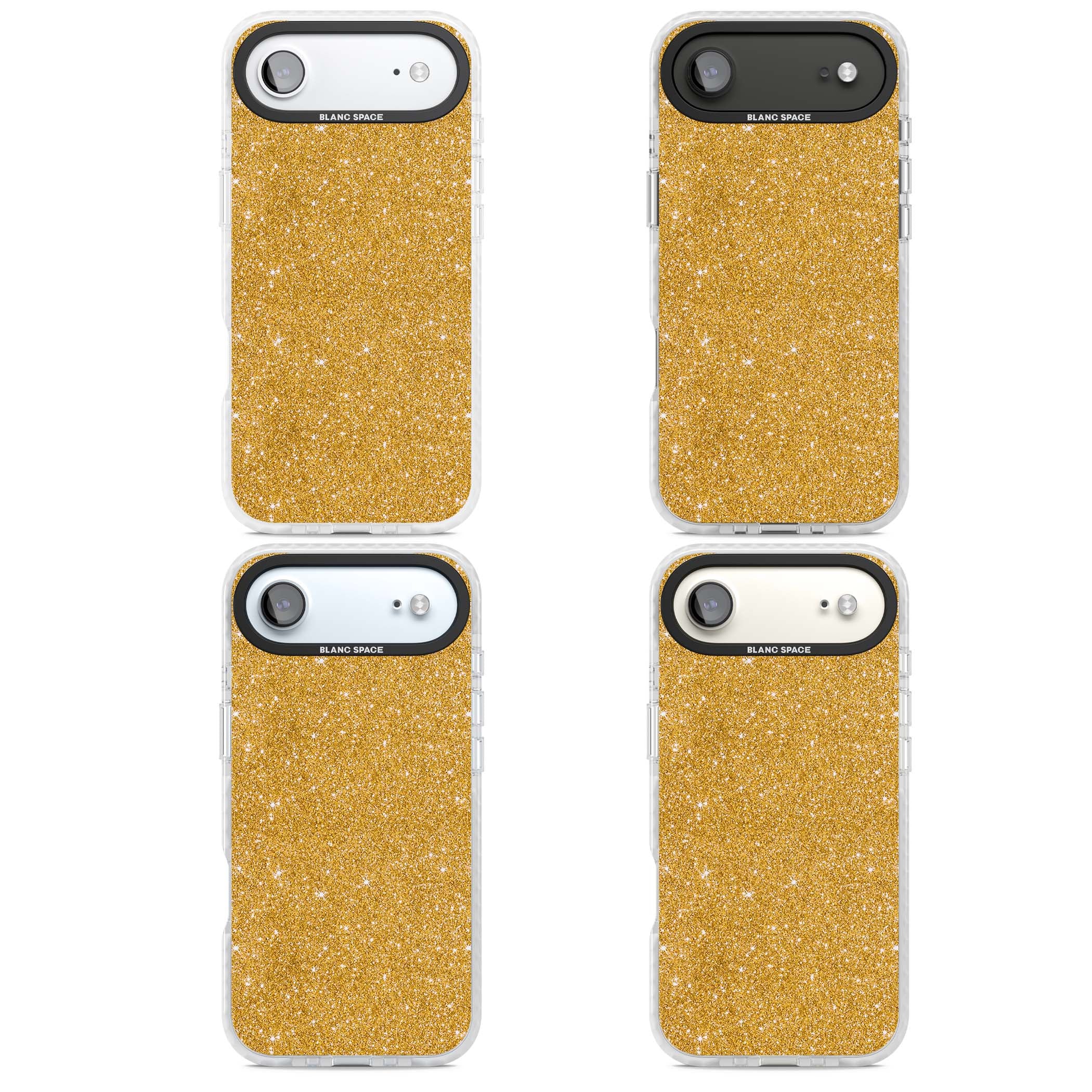 Gold Glitter gold glitter iPhone case featuring a shimmering sparkle wallpaper design in luxury gold | Impact Magsafe case for iPhone Air