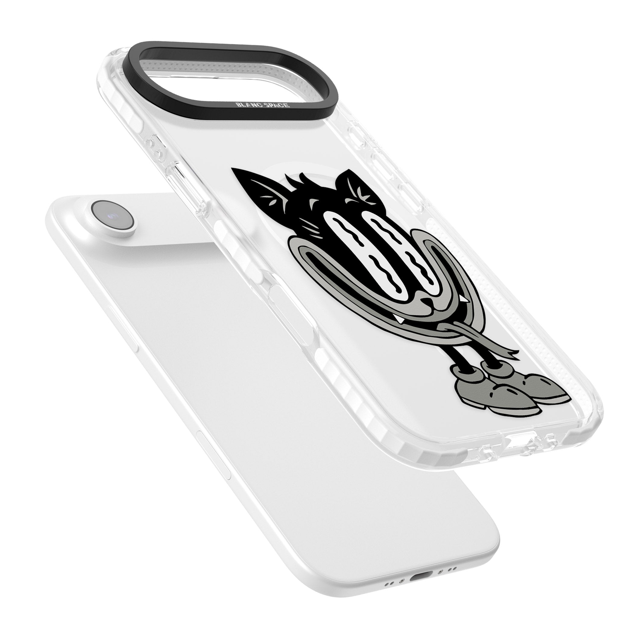 Faded Feline iPhone 17 Air Impact Pro Clear Phone Case Colours