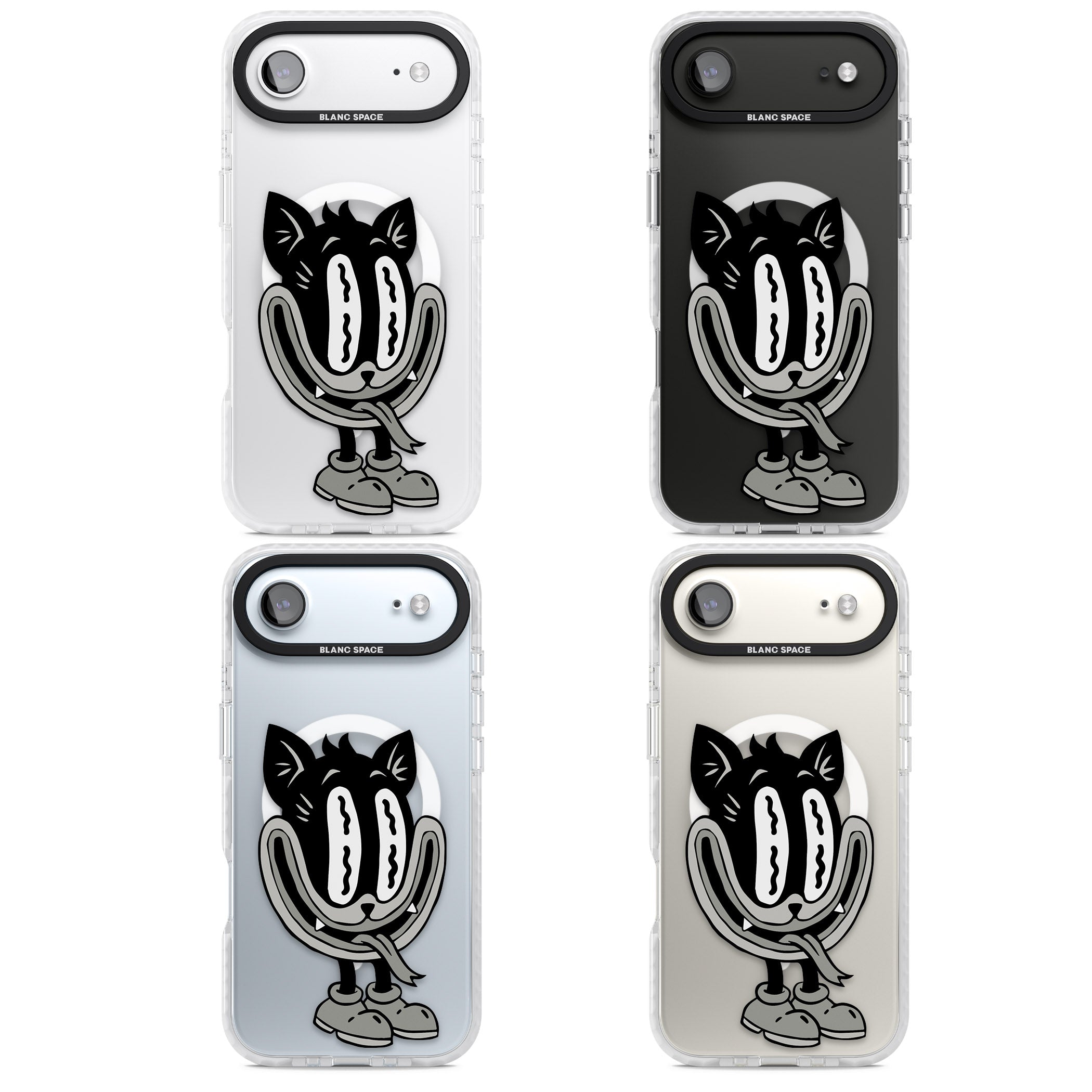 Faded Feline iPhone 17 Air Impact Pro Clear Phone Case APT Impact Protection