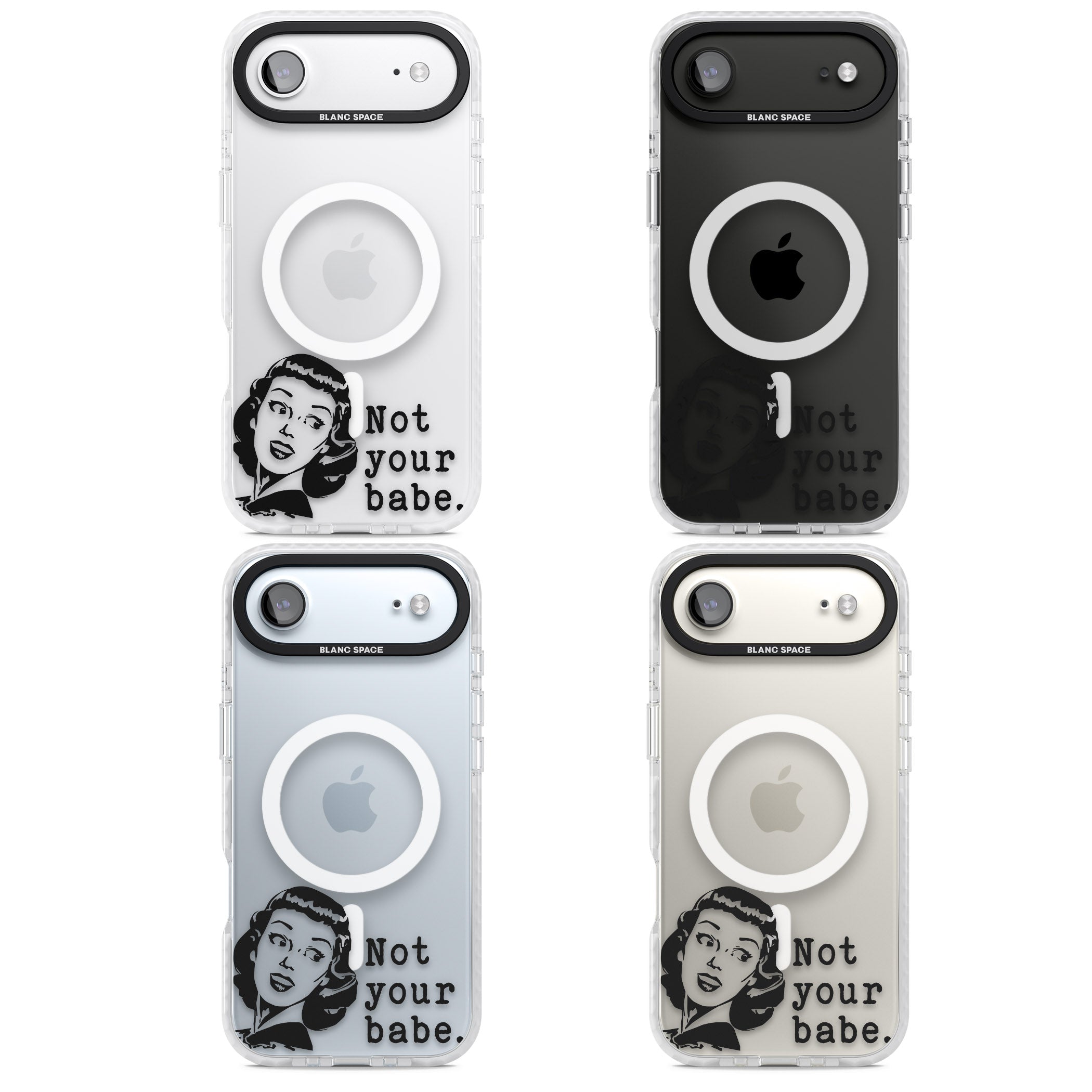 Not Your Babe iPhone 17 Air Impact Pro Clear Phone Case APT Impact Protection