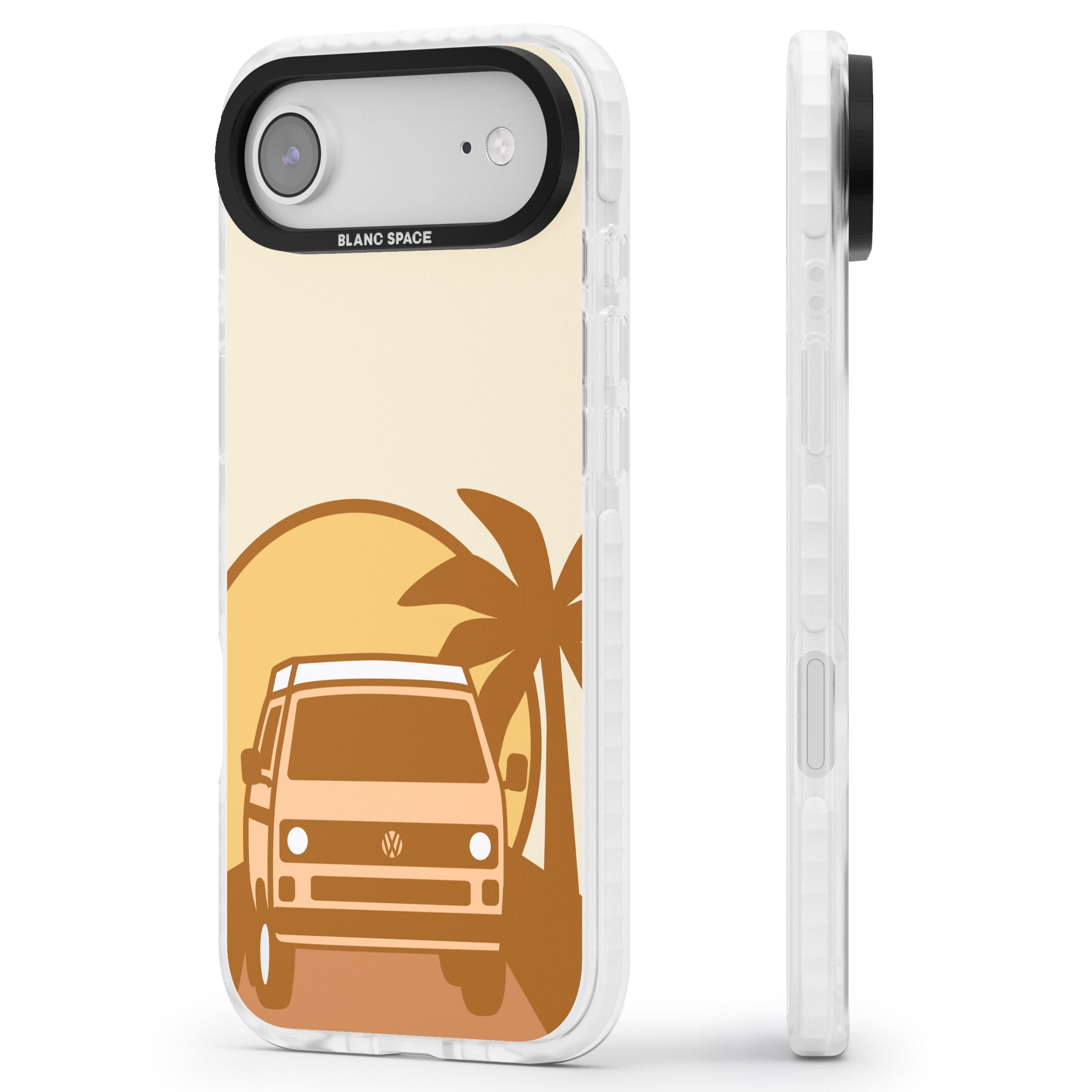 Sunset Van iPhone 17 Air Impact Pro Clear Phone Case Side Profile