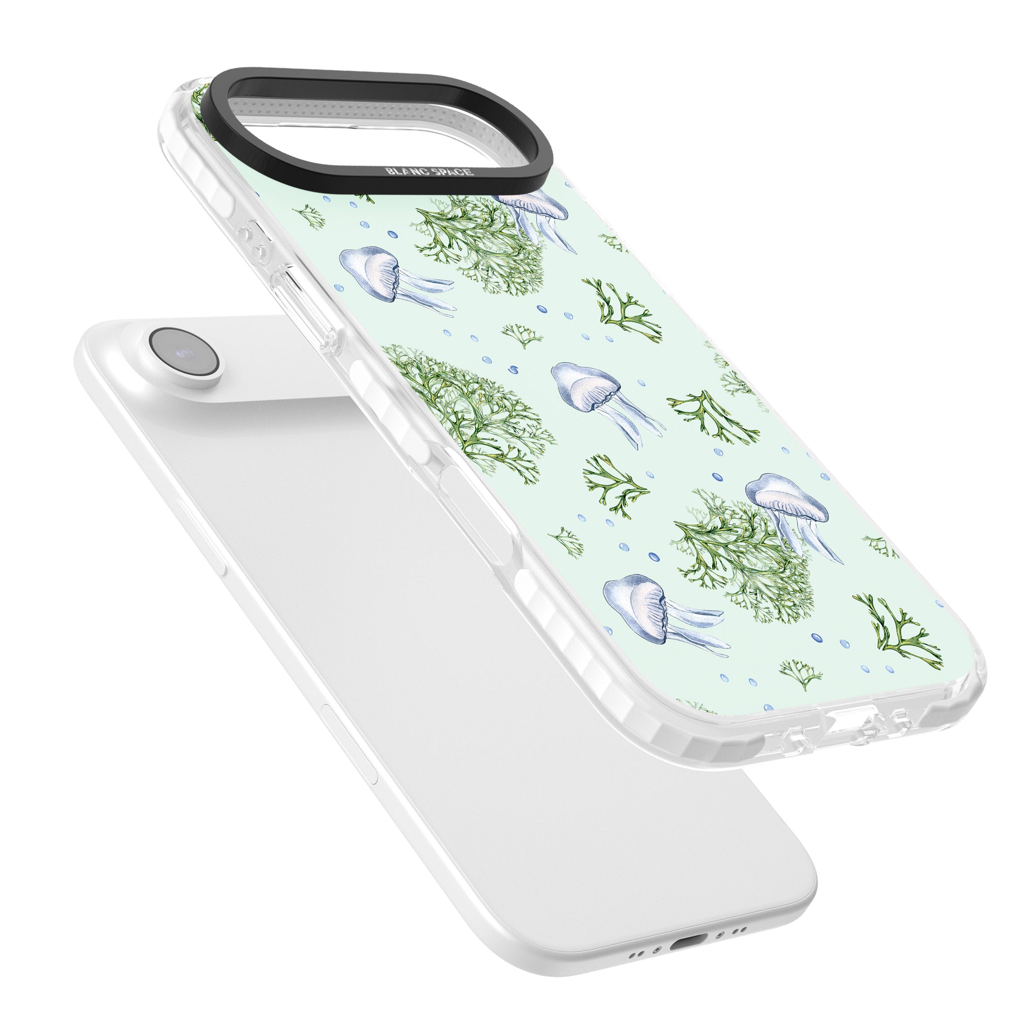 Jellyfish & Seaweed iPhone 17 Air Impact Pro Clear Phone Case Colours
