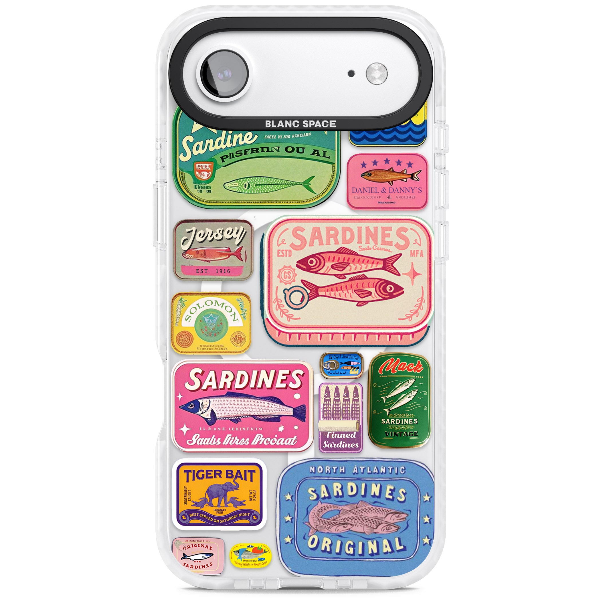 Vintage Sardine Tins iPhone 17 Air Impact Pro Clear Phone Case