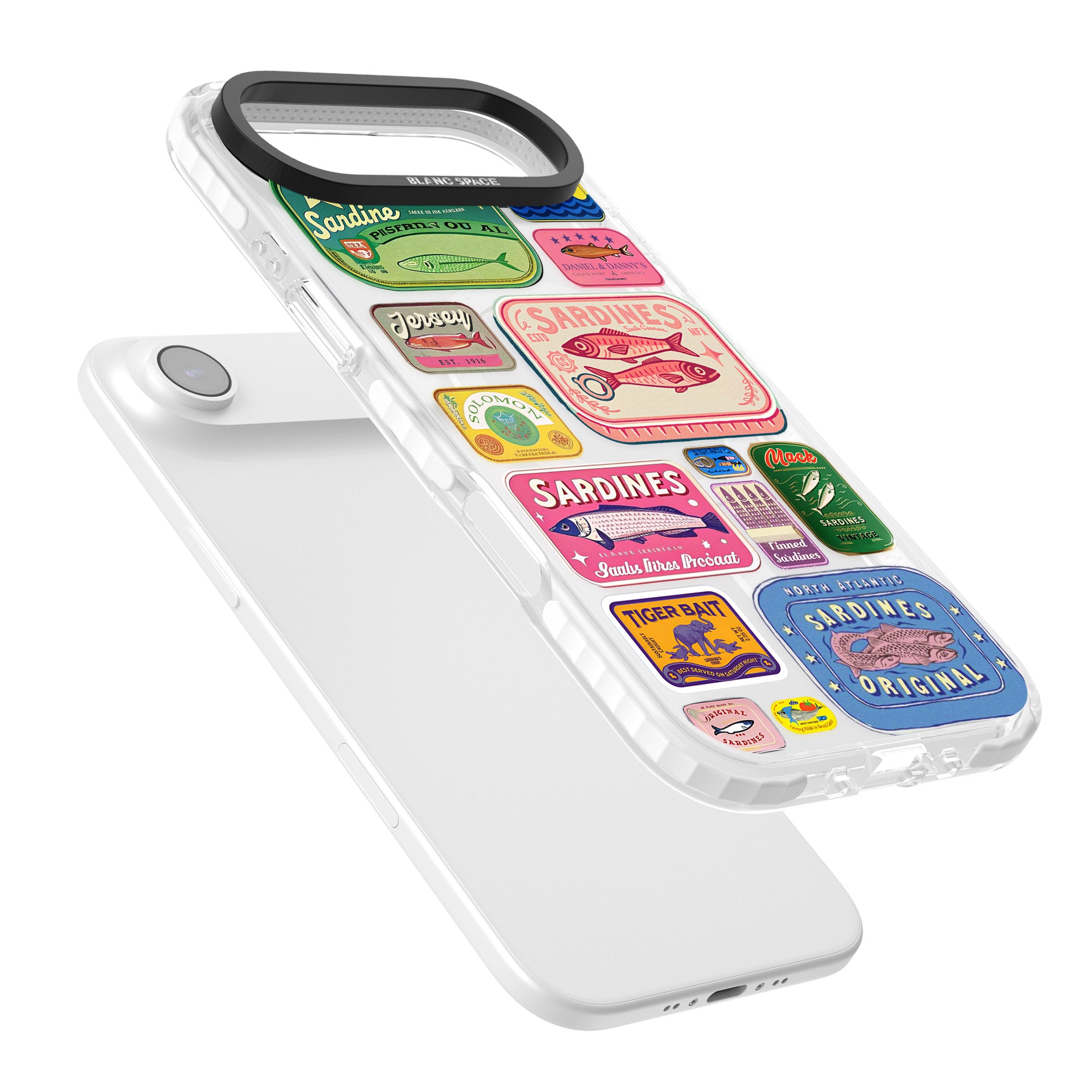 Vintage Sardine Tins iPhone 17 Air Impact Pro Clear Phone Case Colours