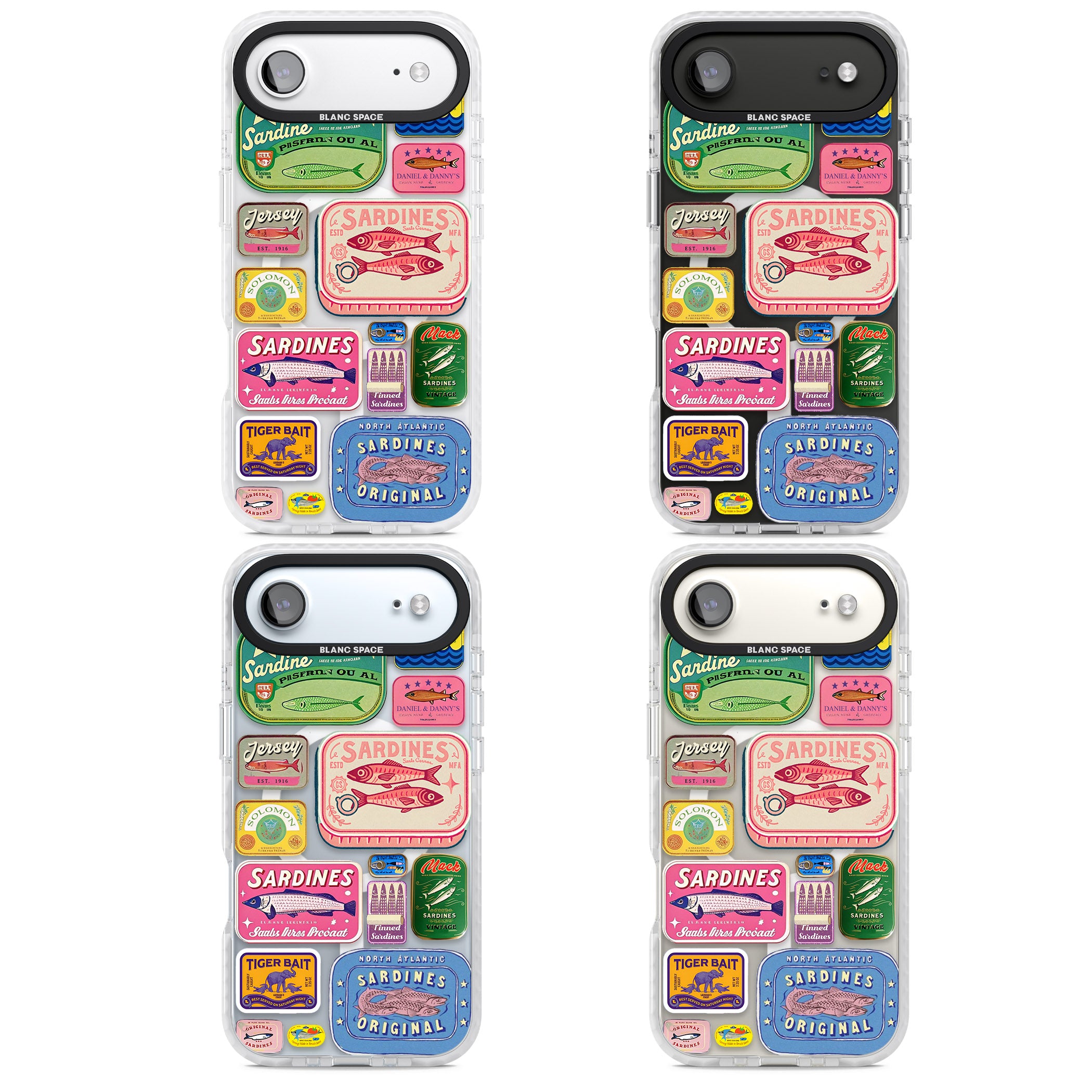 Vintage Sardine Tins iPhone 17 Air Impact Pro Clear Phone Case APT Impact Protection