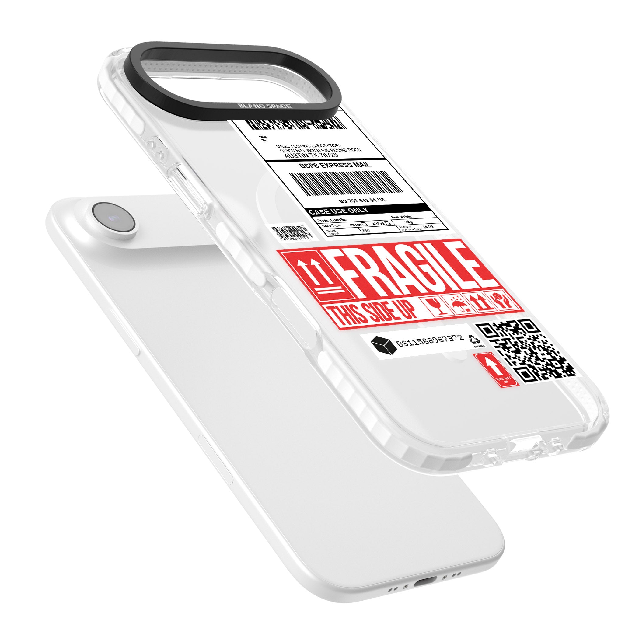 Shipping Label iPhone 17 Air Impact Pro Clear Phone Case Colours