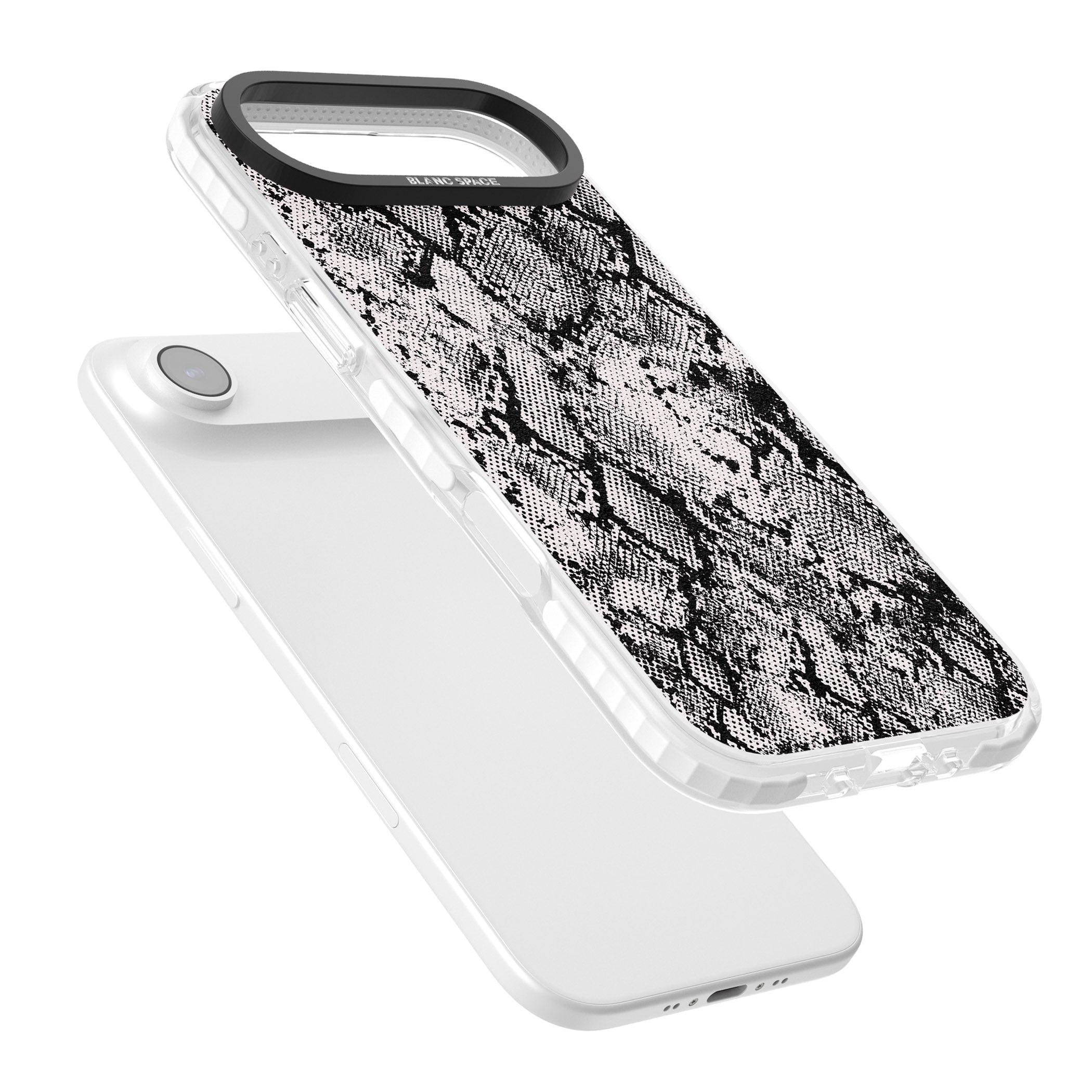 Pastel Snakeskin Grey iPhone 17 Air Impact Pro Clear Phone Case Colours