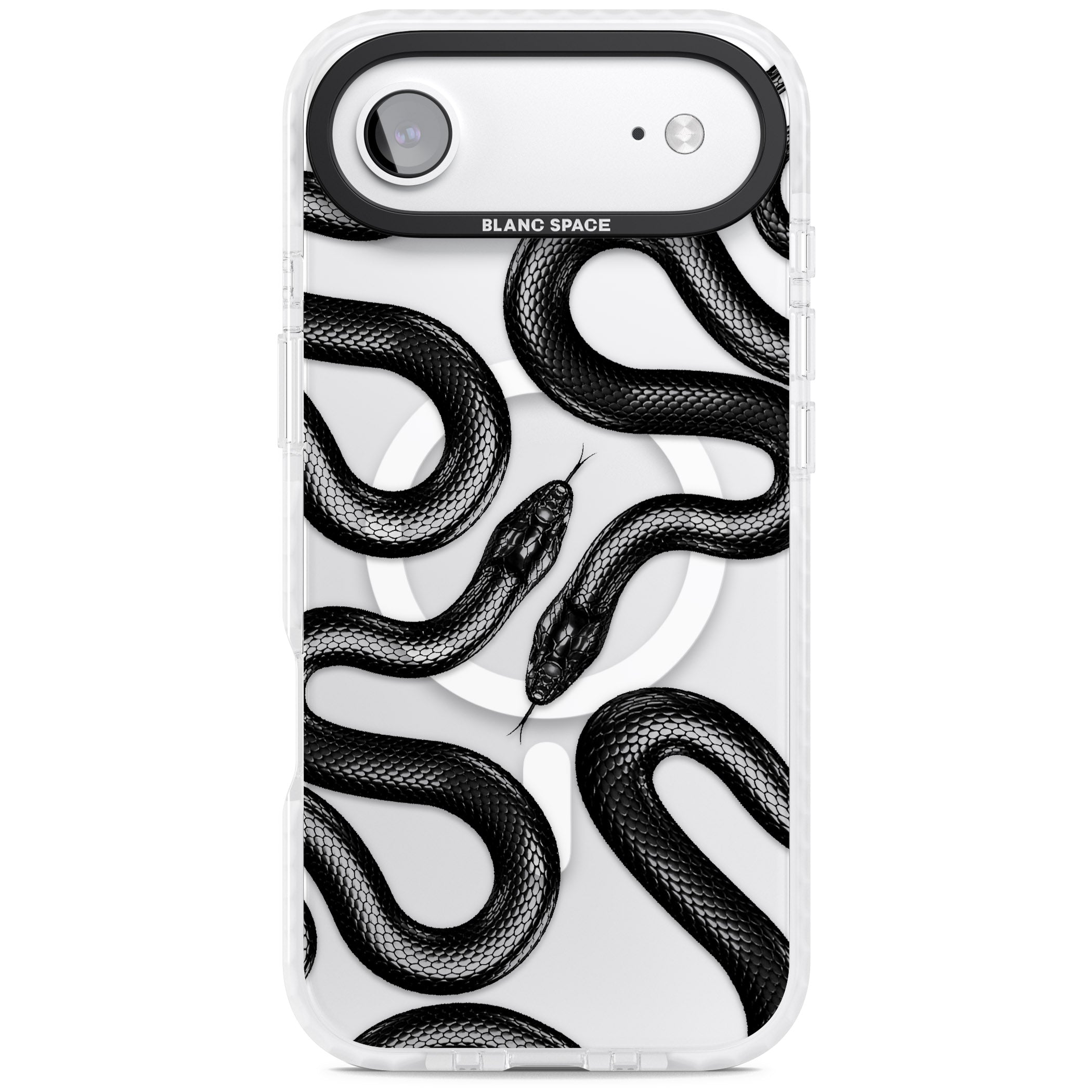 Black Kingsnake iPhone 17 Air Impact Pro Clear Phone Case