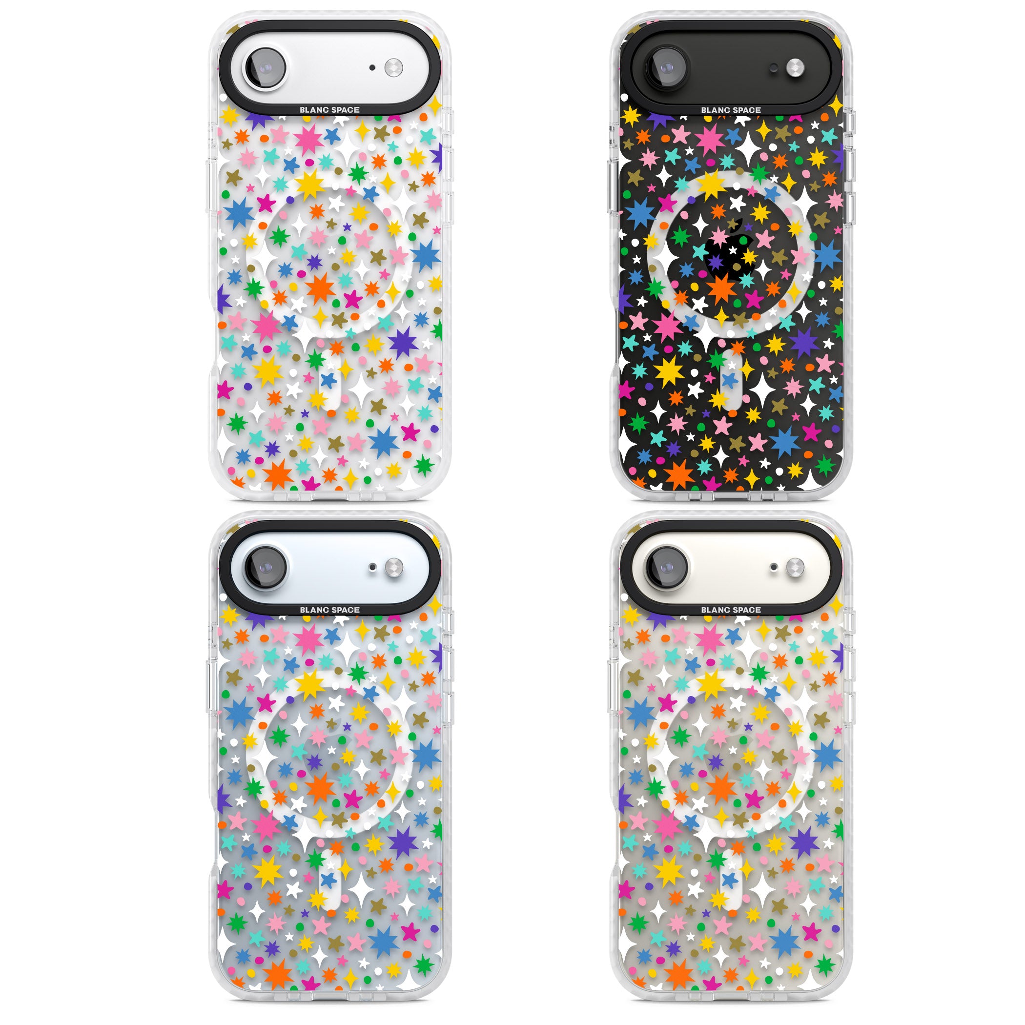 Rainbow Starburst iPhone 17 Air Impact Pro Clear Phone Case APT Impact Protection