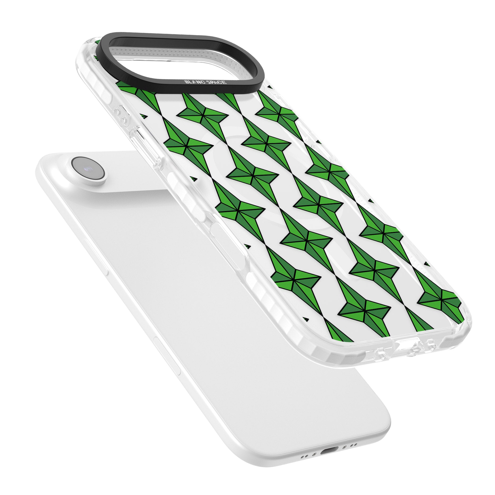 Emerald Stars Pattern (Clear) iPhone 17 Air Impact Pro Clear Phone Case Colours