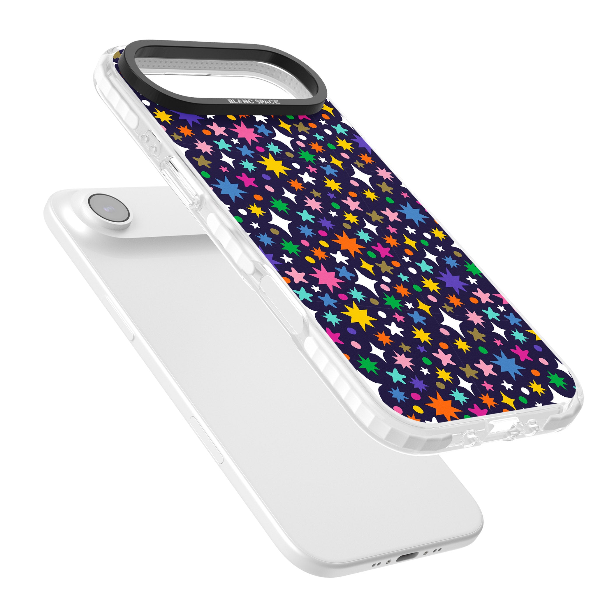 Rainbow Starburst (Purple) iPhone 17 Air Impact Pro Clear Phone Case Colours