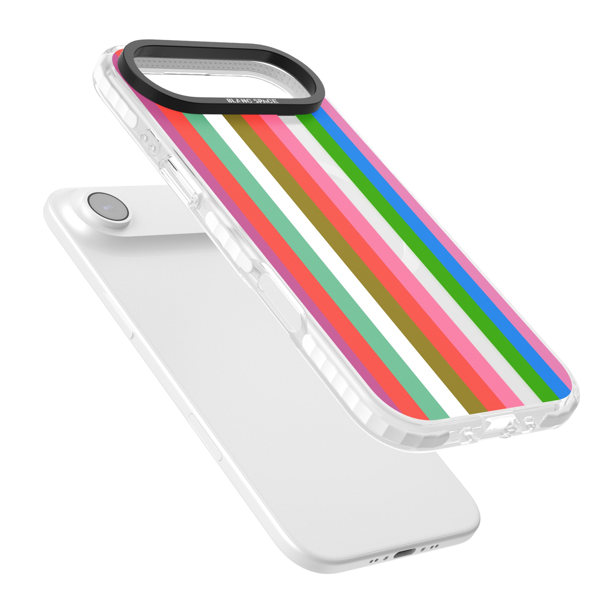 Vibrant Stripes iPhone 17 Air Impact Pro Clear Phone Case Colours