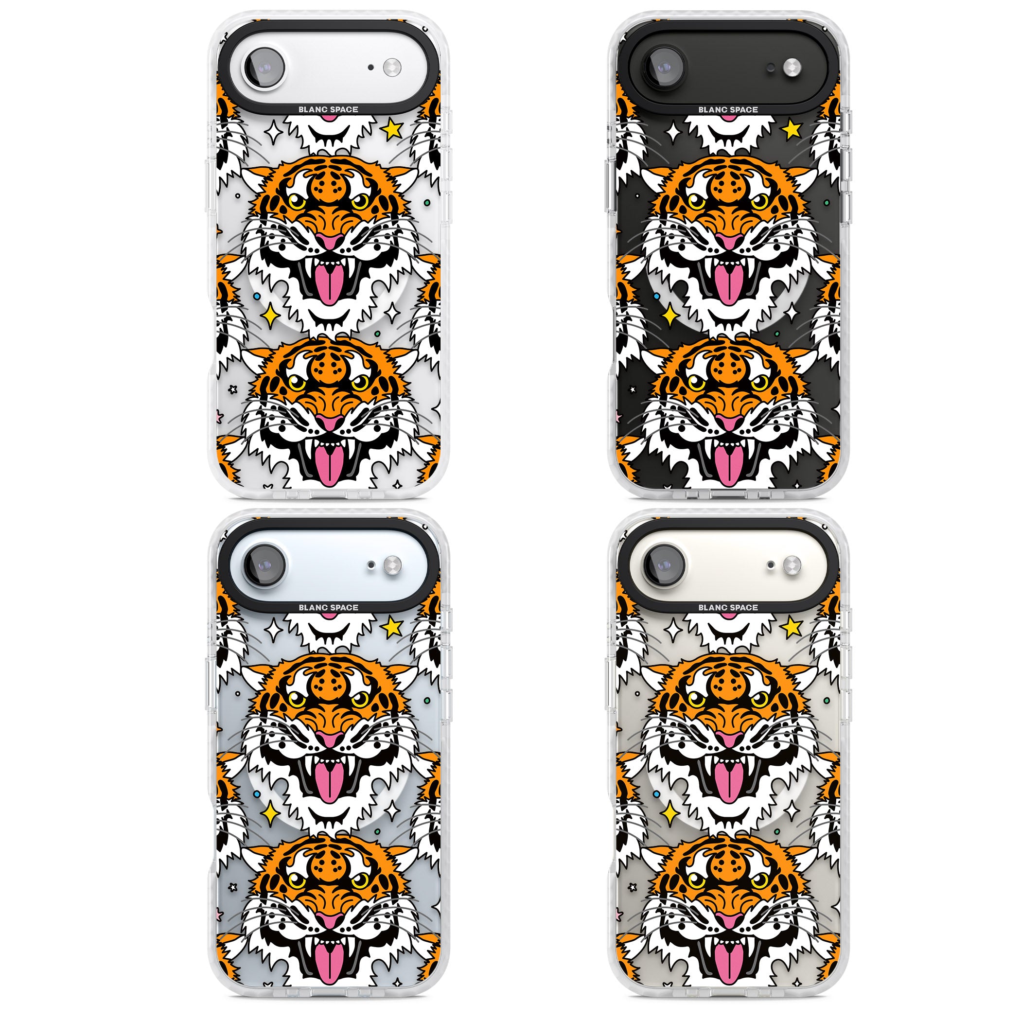 Fierce Jungle Tigers iPhone 17 Air Impact Pro Clear Phone Case APT Impact Protection