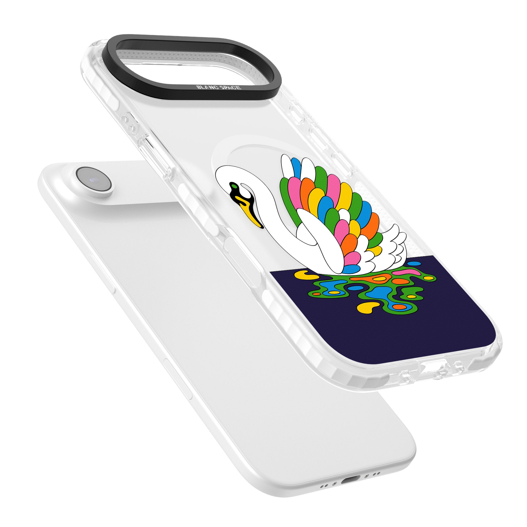 Serene Swan iPhone 17 Air Impact Pro Clear Phone Case Colours