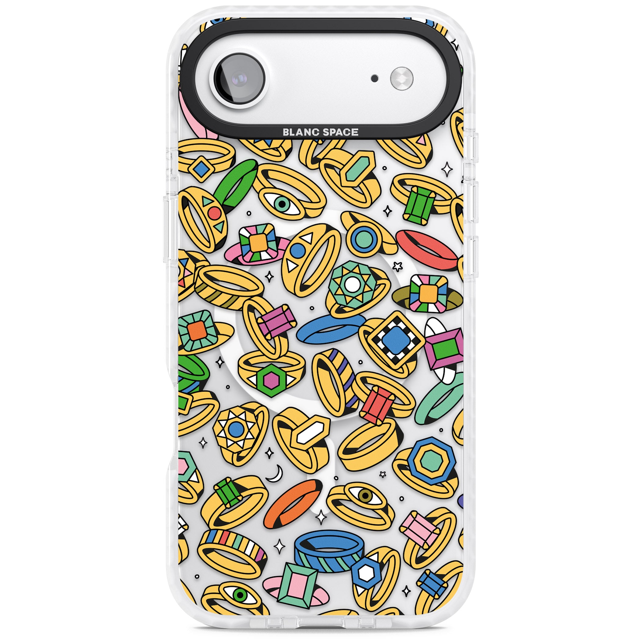 Gemstone Glitz iPhone 17 Air Impact Pro Clear Phone Case