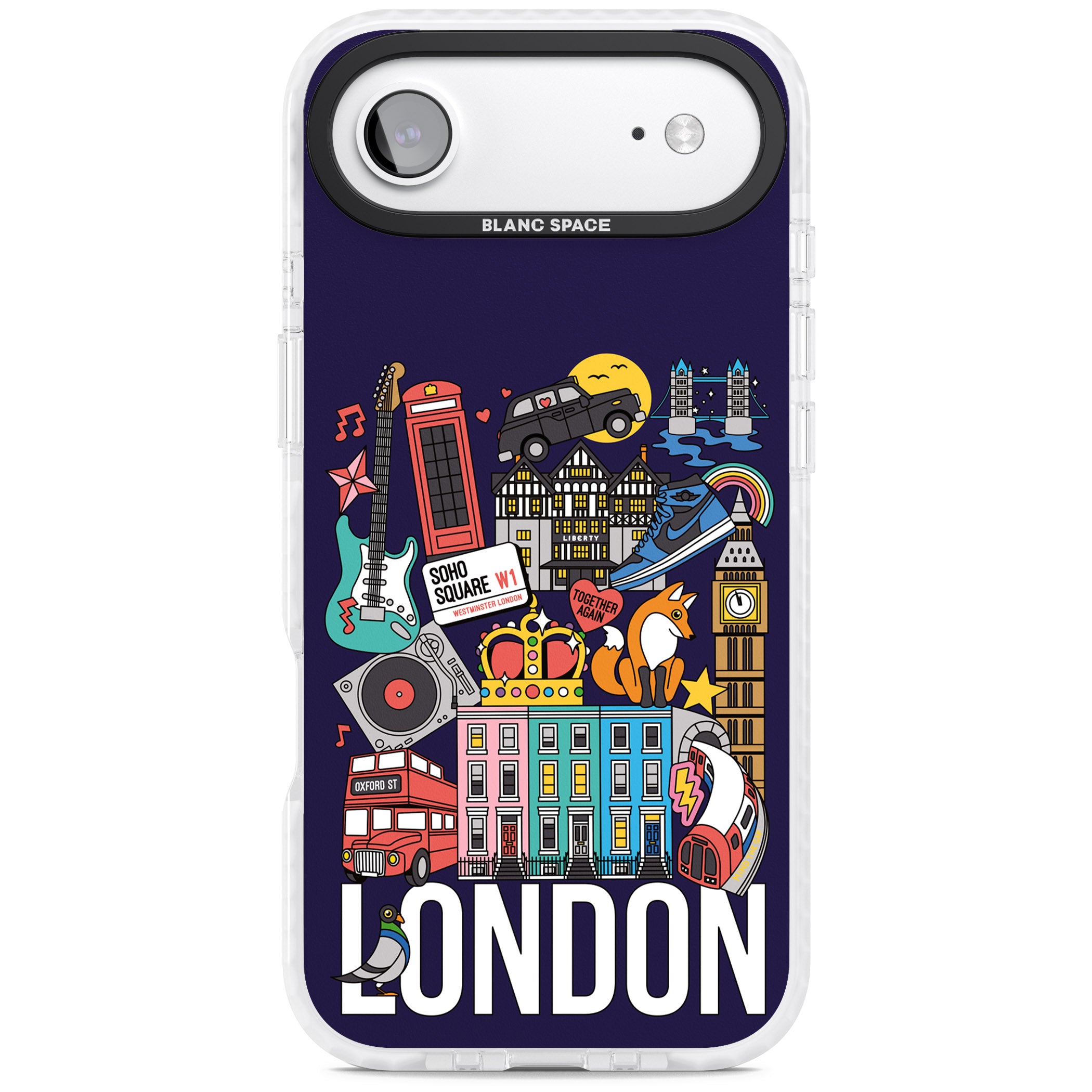 London Calling iPhone 17 Air Impact Pro Clear Phone Case