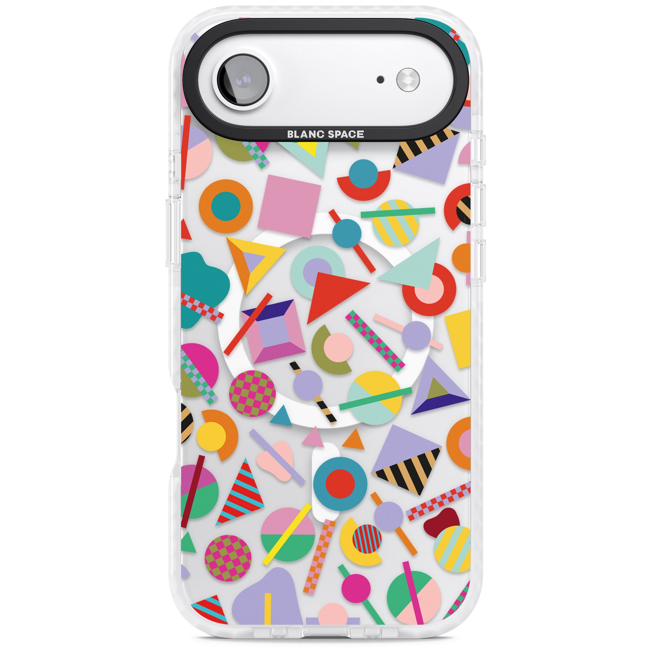 Retro Carnival Shapes iPhone 17 Air Impact Pro Clear Phone Case