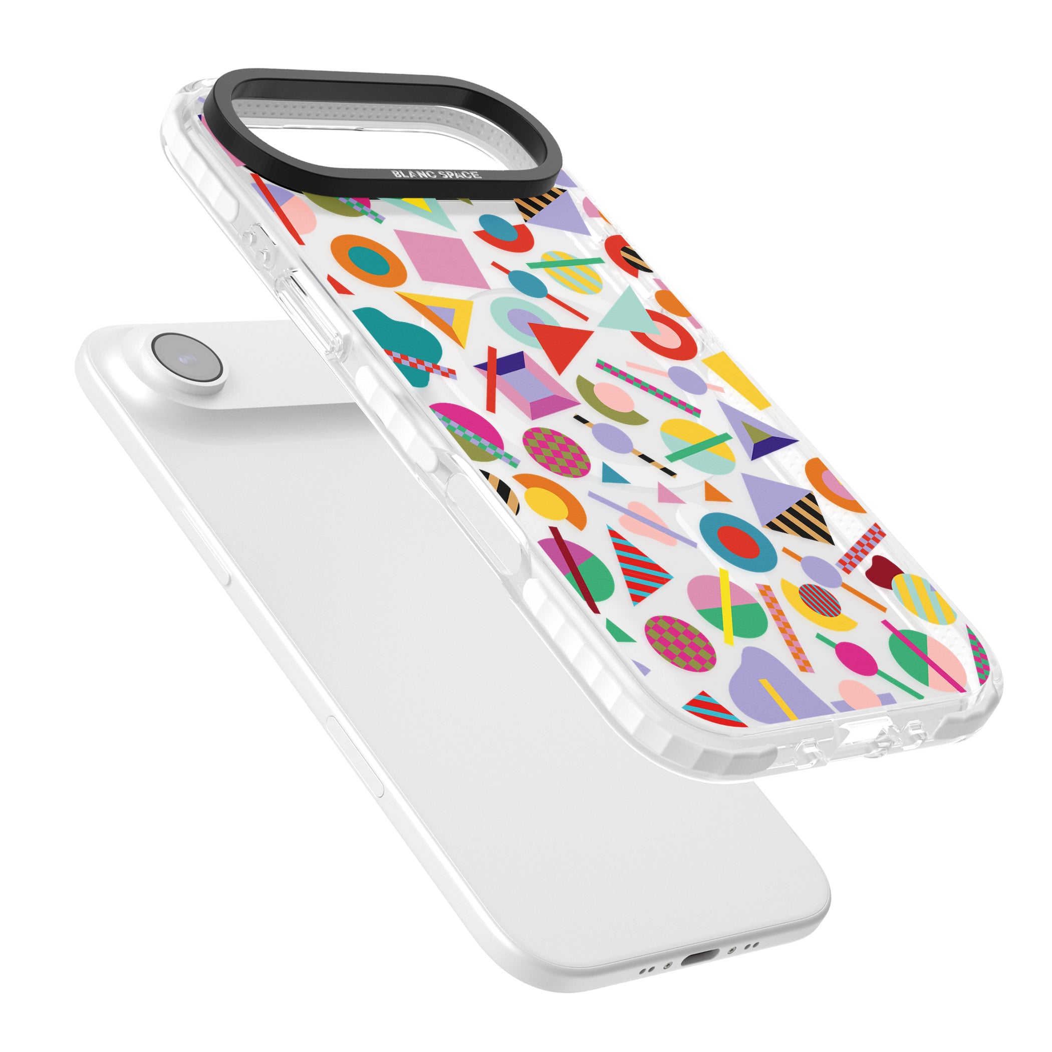 Retro Carnival Shapes iPhone 17 Air Impact Pro Clear Phone Case Colours