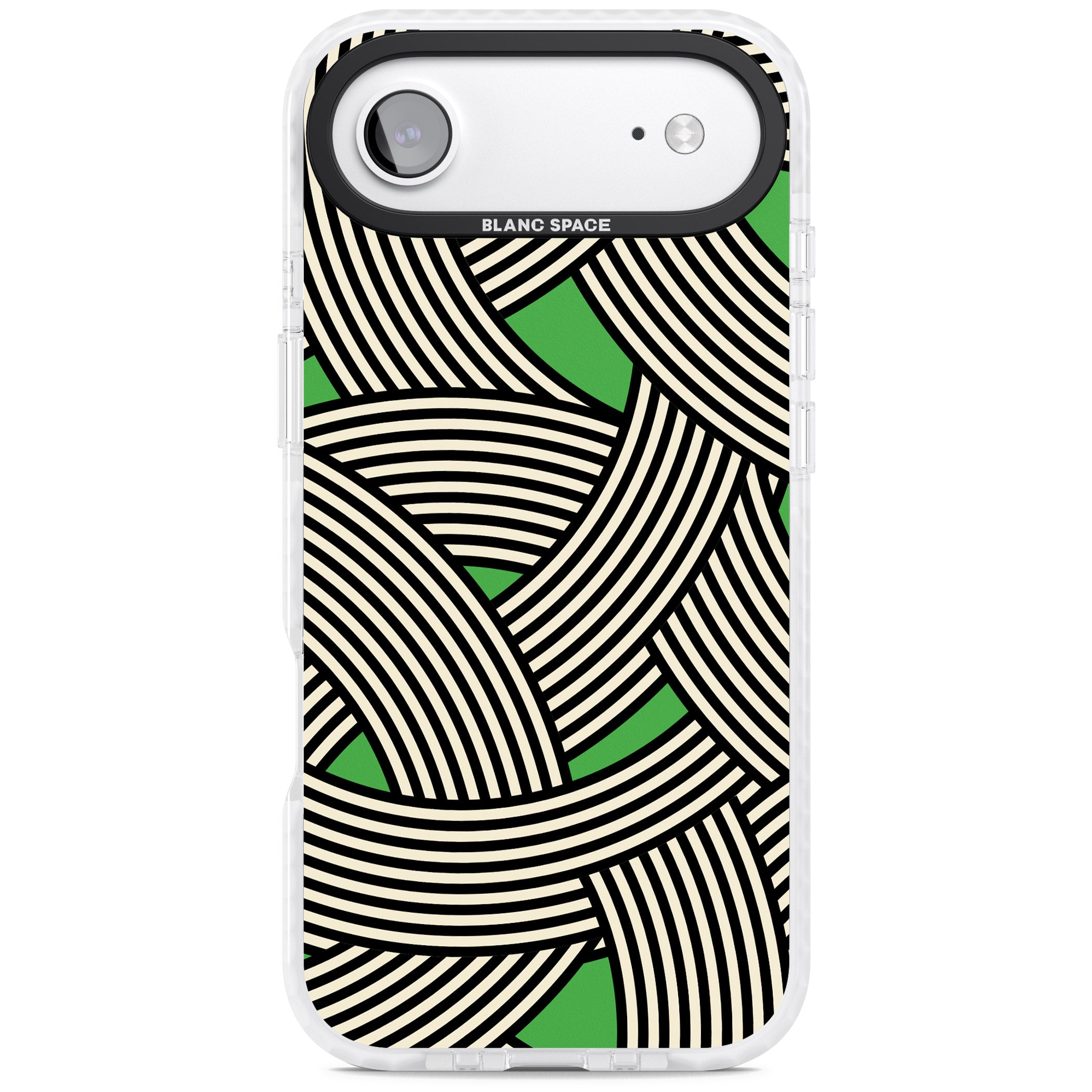 Green Optic Waves iPhone 17 Air Impact Pro Clear Phone Case