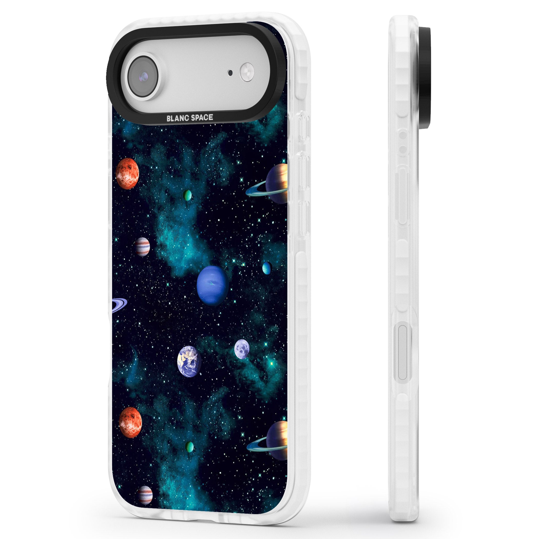 Deep Space iPhone 17 Air Impact Pro Clear Phone Case Side Profile