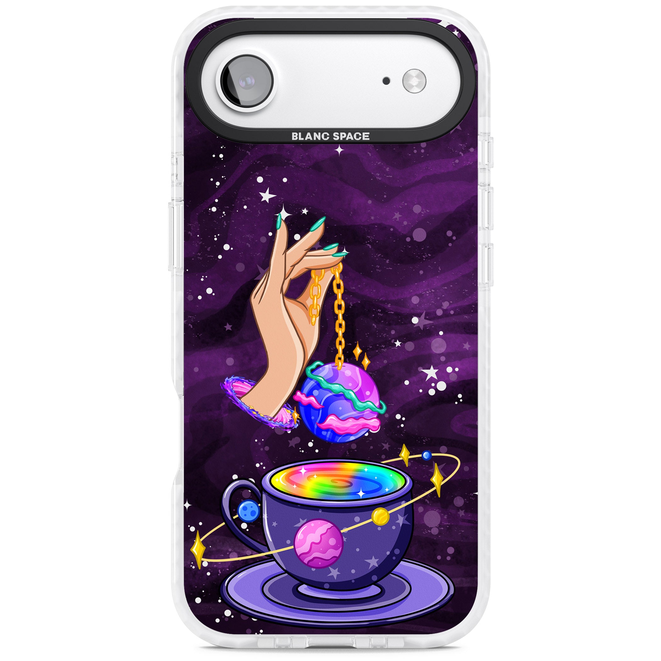 Space Tea iPhone 17 Air Impact Pro Clear Phone Case