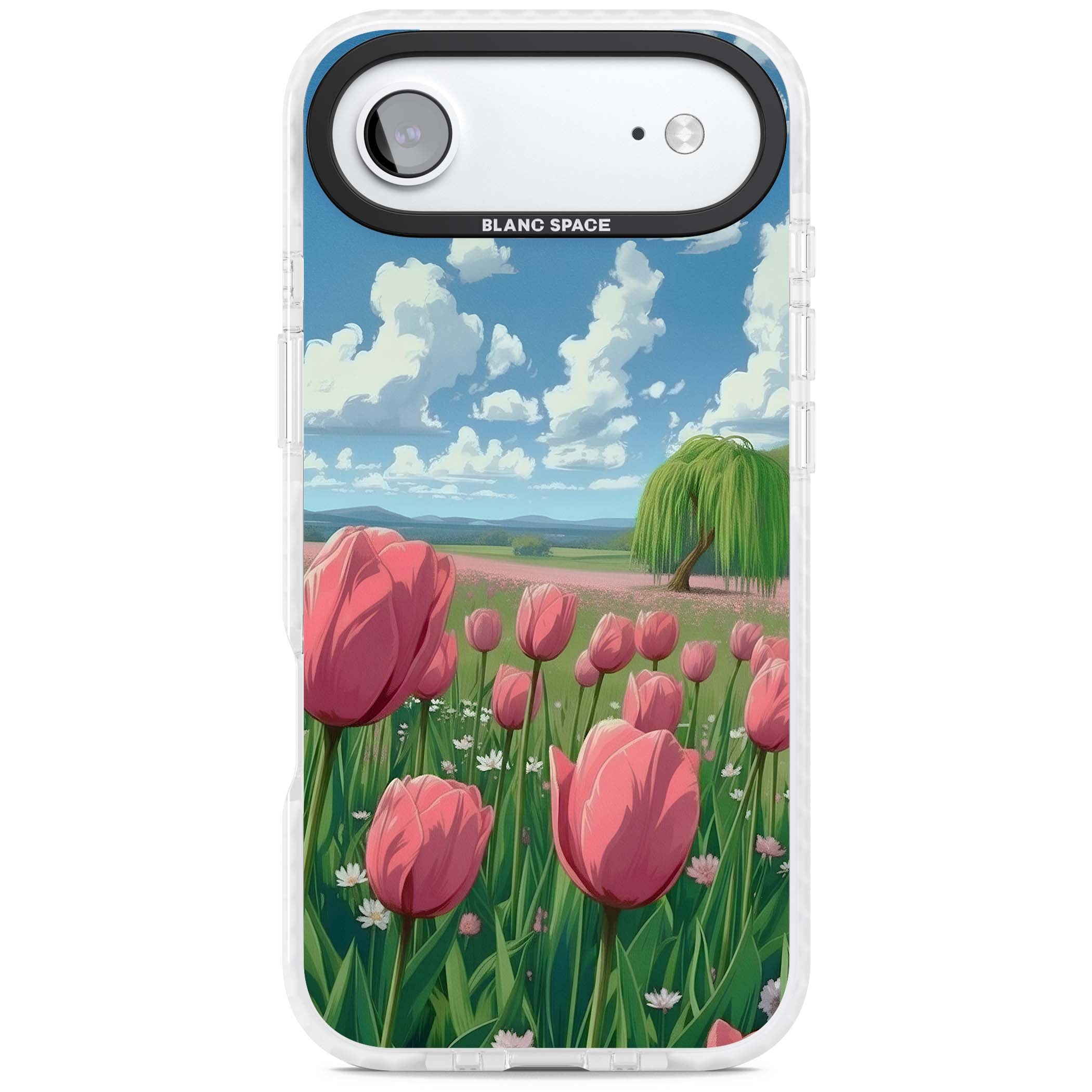 Willow By The Pink Tulips floral iPhone case | Impact Magsafe case for iPhone Air