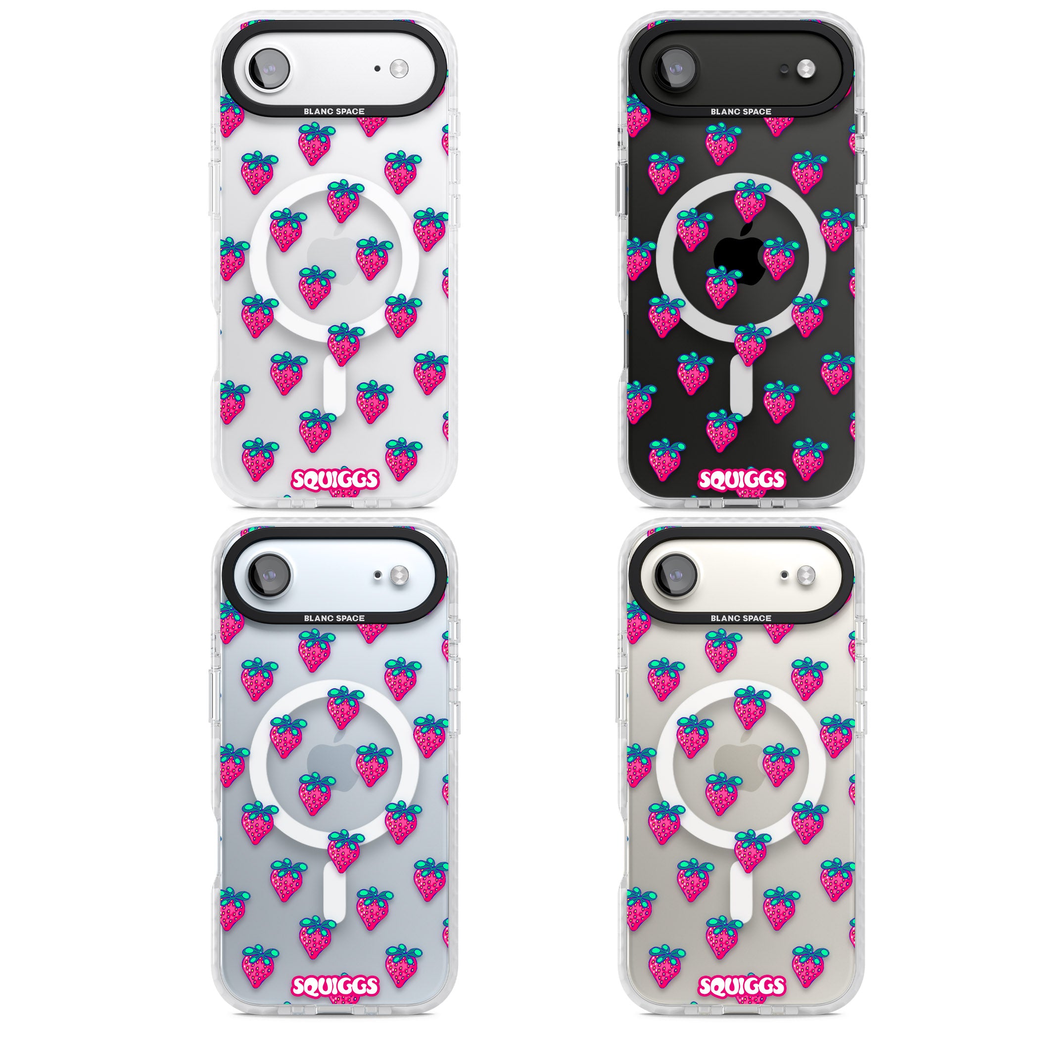 Strawberry Patch iPhone 17 Air Impact Pro Clear Phone Case APT Impact Protection