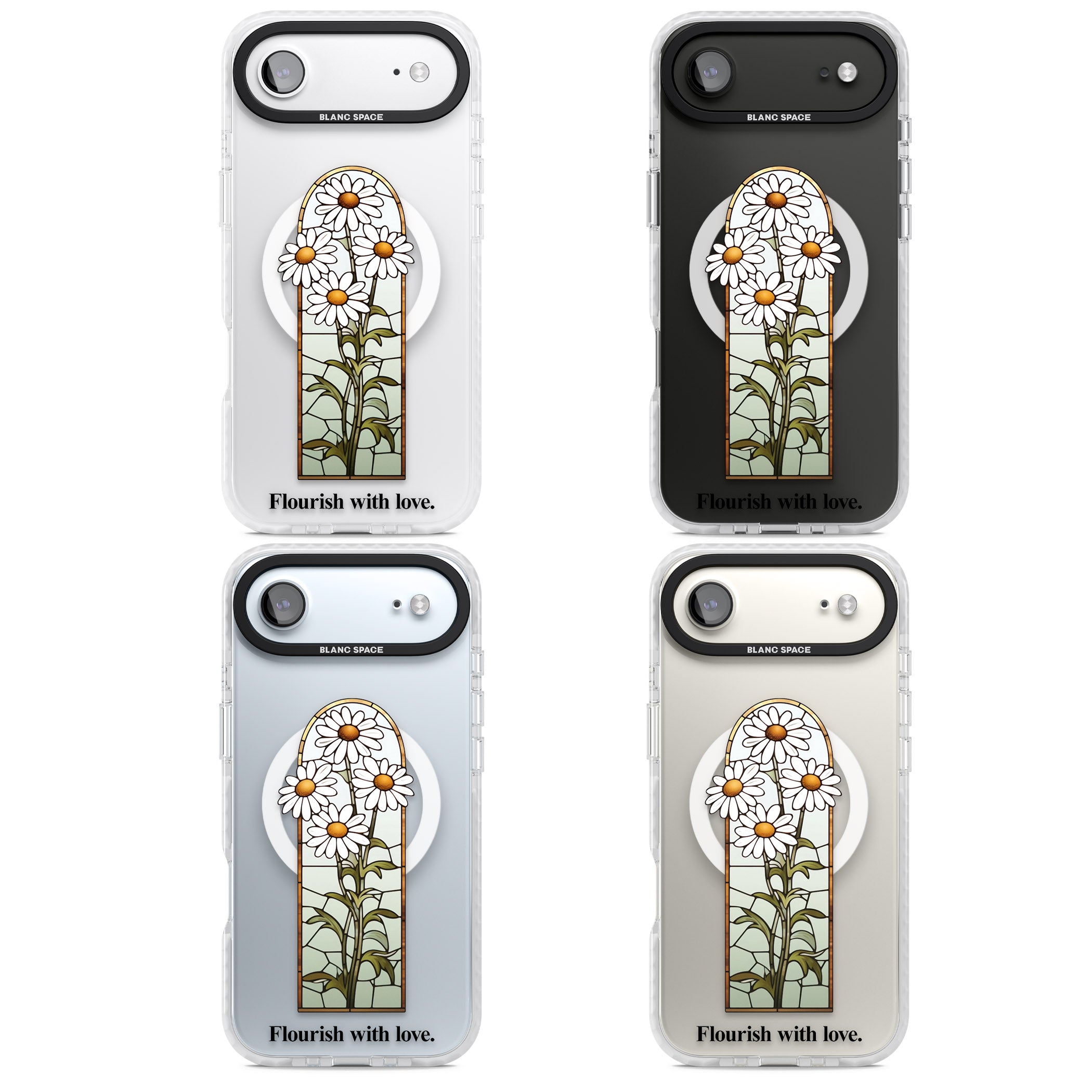 Flourish With Love iPhone 17 Air Impact Pro Clear Phone Case APT Impact Protection