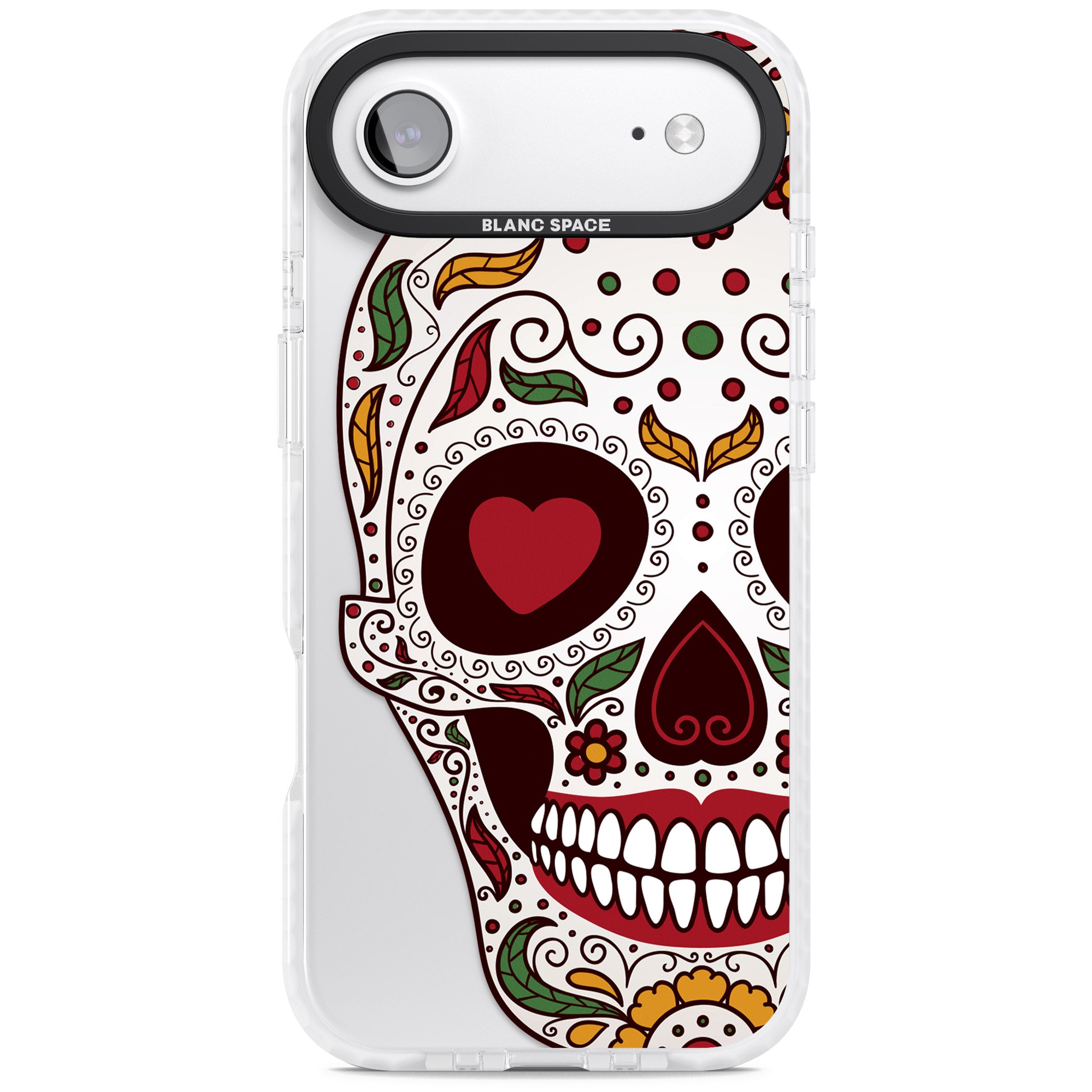 Autumn Sugar Skull iPhone 17 Air Impact Pro Clear Phone Case