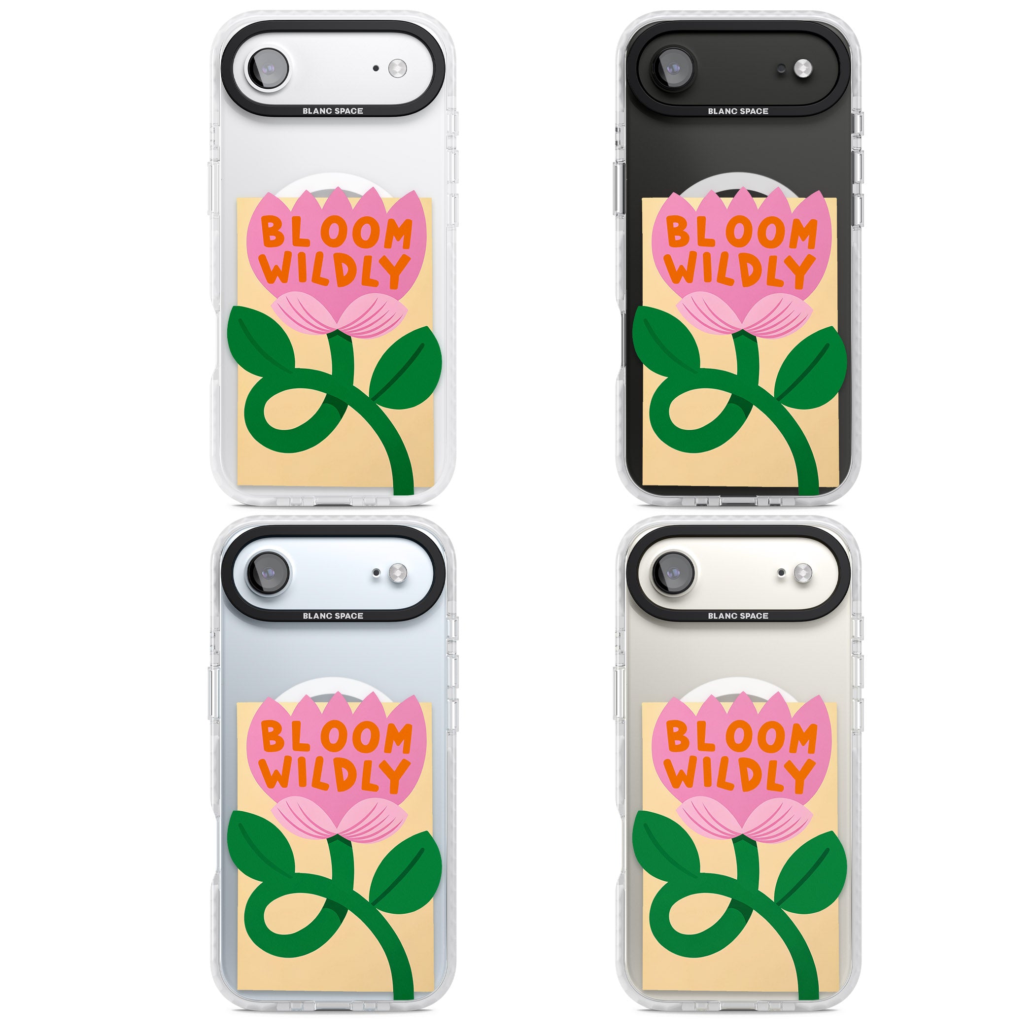Bloom Wildly iPhone 17 Air Impact Pro Clear Phone Case APT Impact Protection