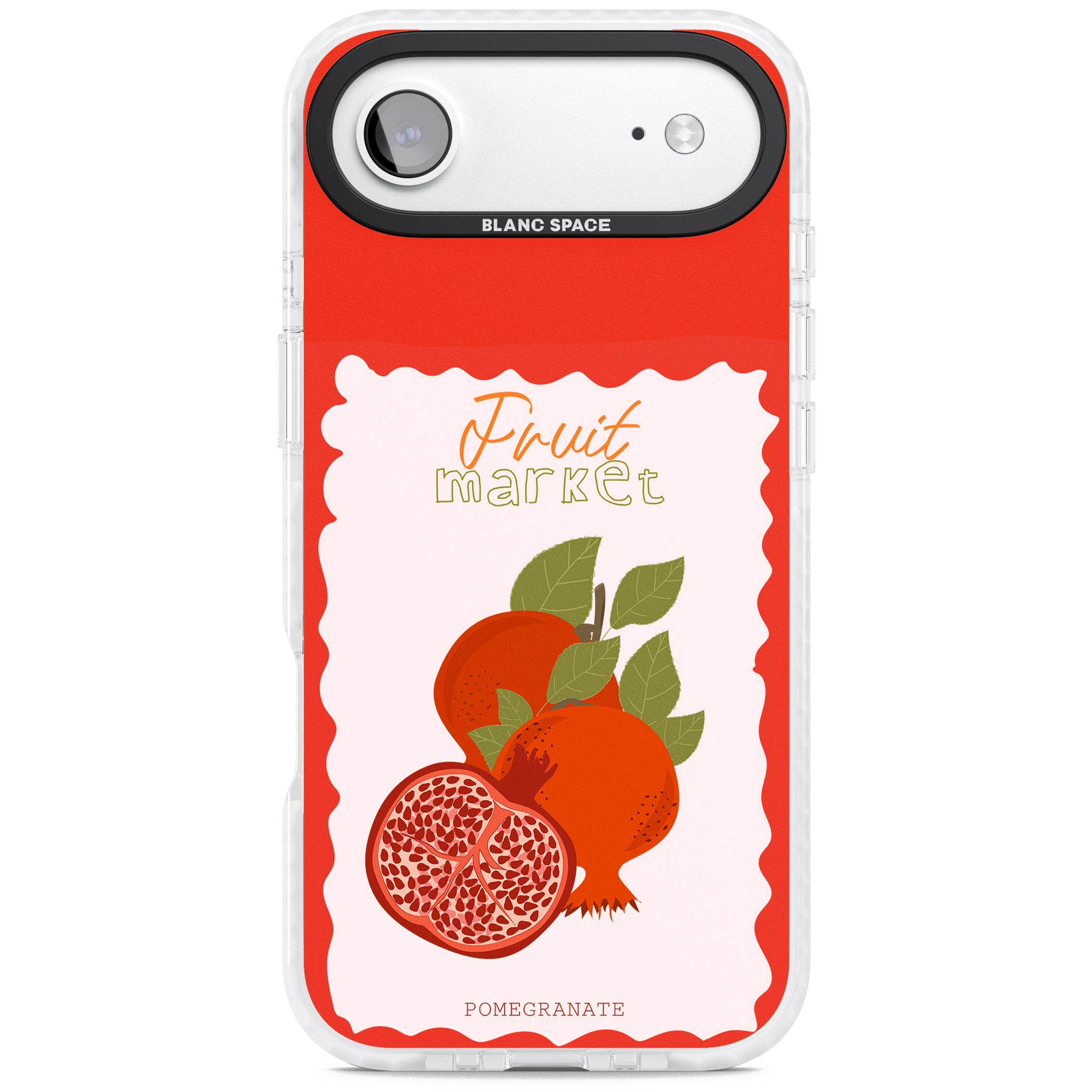 Fruit Market Pomegranate iPhone 17 Air Impact Pro Clear Phone Case