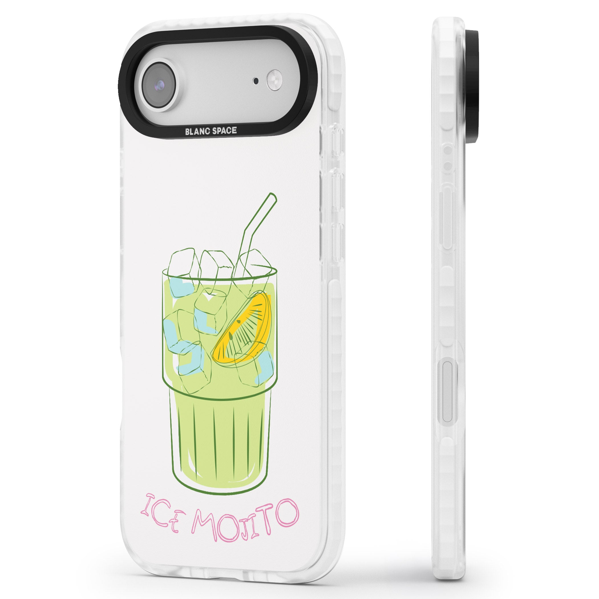 Ice Mojito iPhone 17 Air Impact Pro Clear Phone Case Side Profile