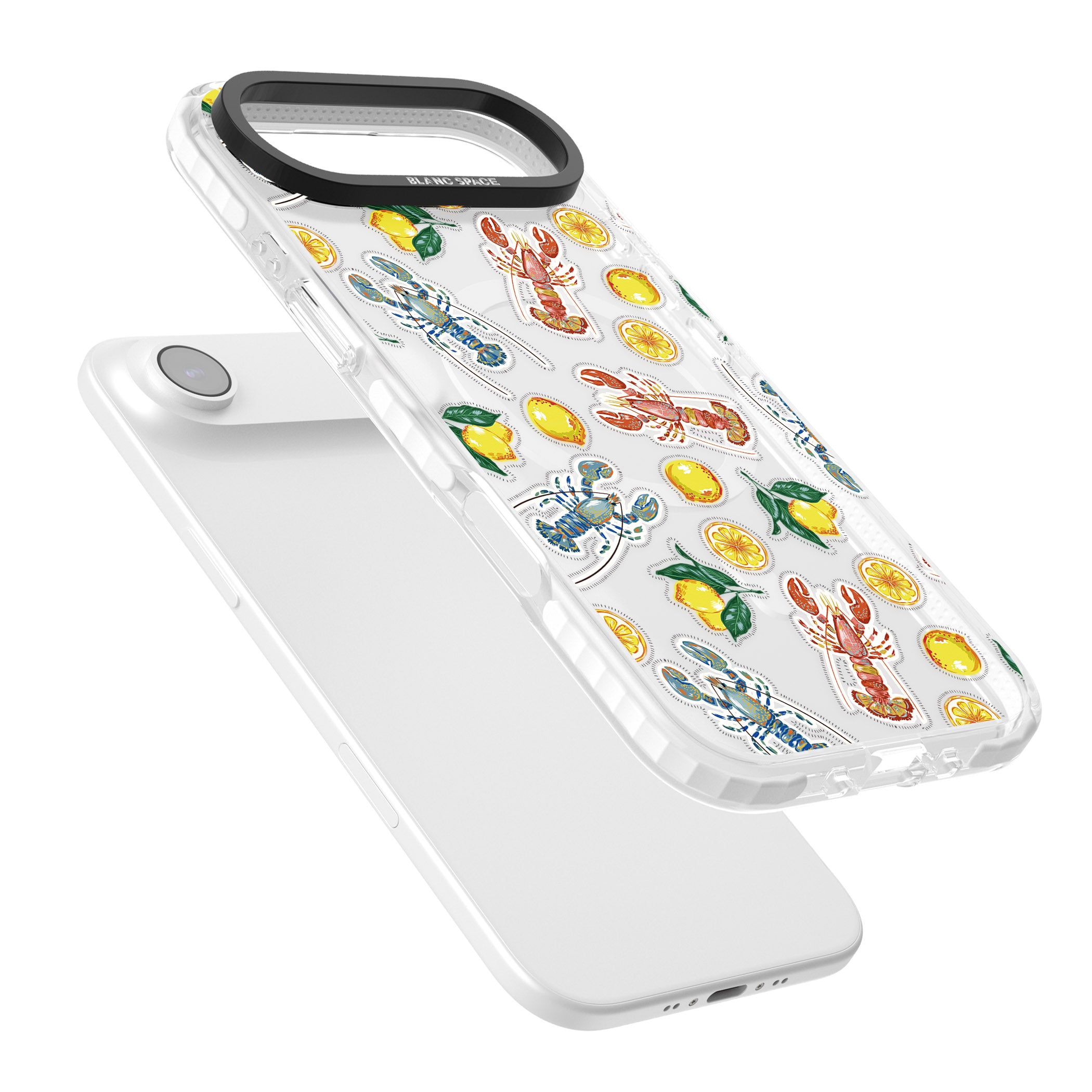 Lemons & Lobsters iPhone 17 Air Impact Pro Clear Phone Case Colours