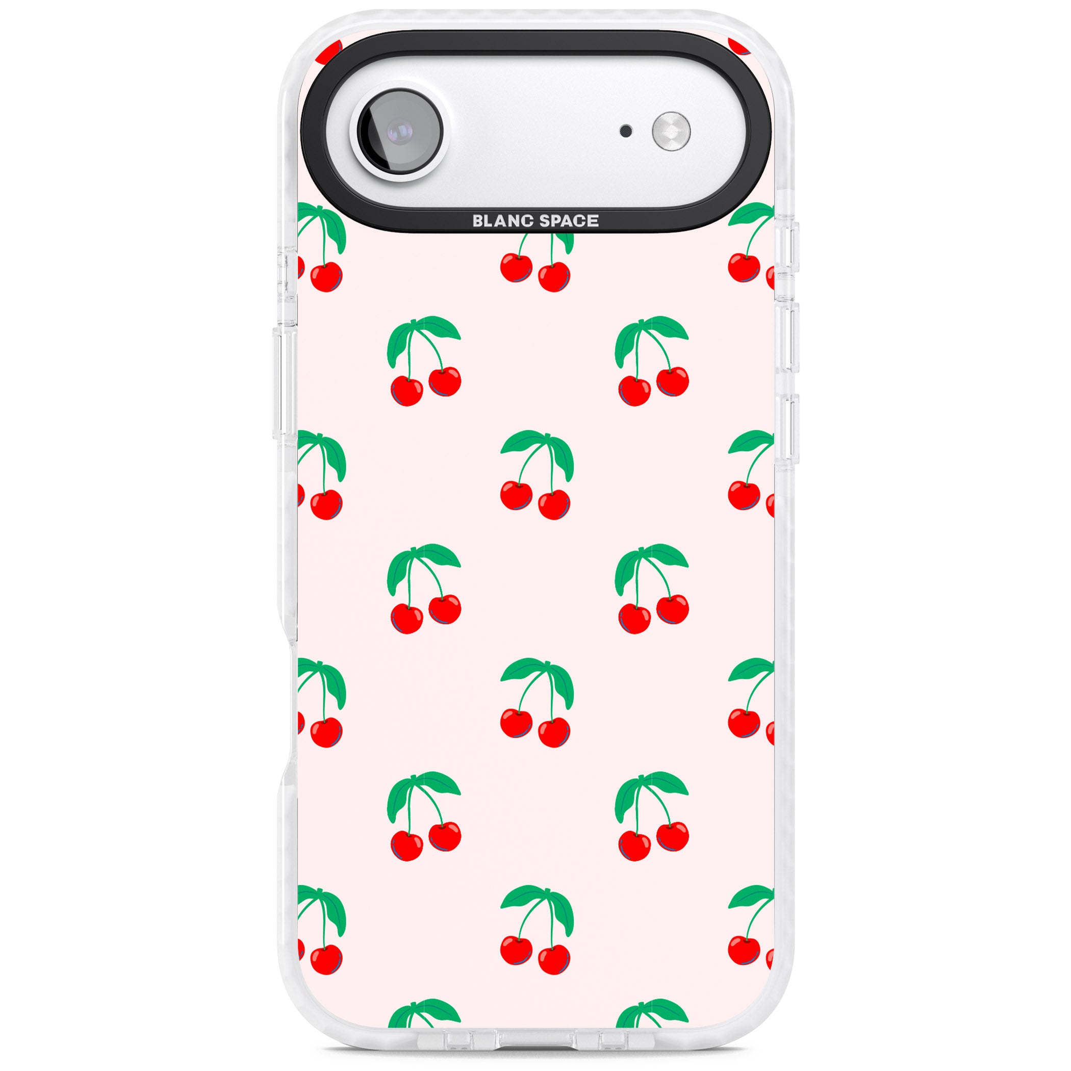 Cute Cherry Pattern iPhone 17 Air Impact Pro Clear Phone Case